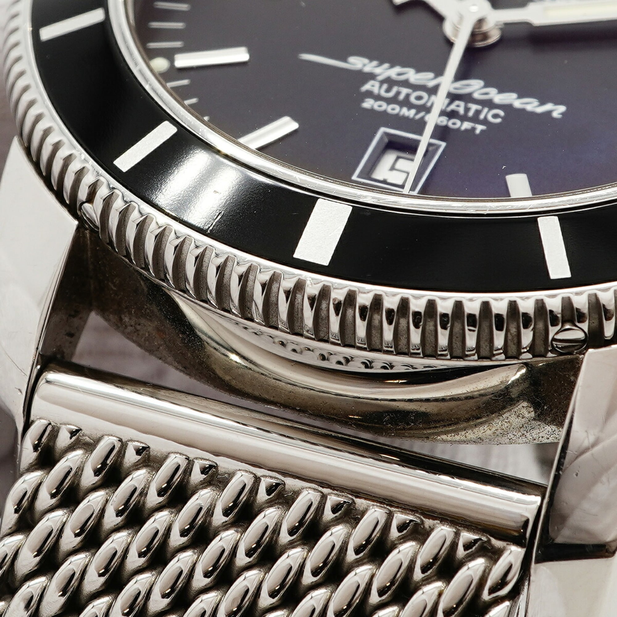 Breitling Superocean A17320 Black Dial 45mm Watch
