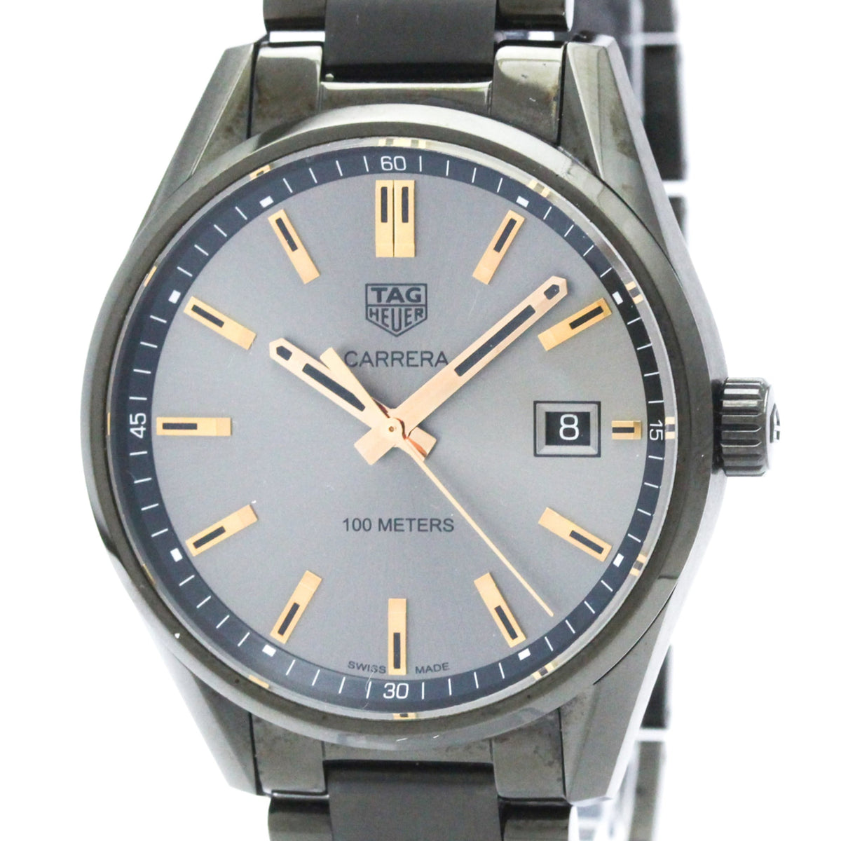 TAG Heuer Carrera WAR1113 met zwarte wijzerplaat 39mm Horloge