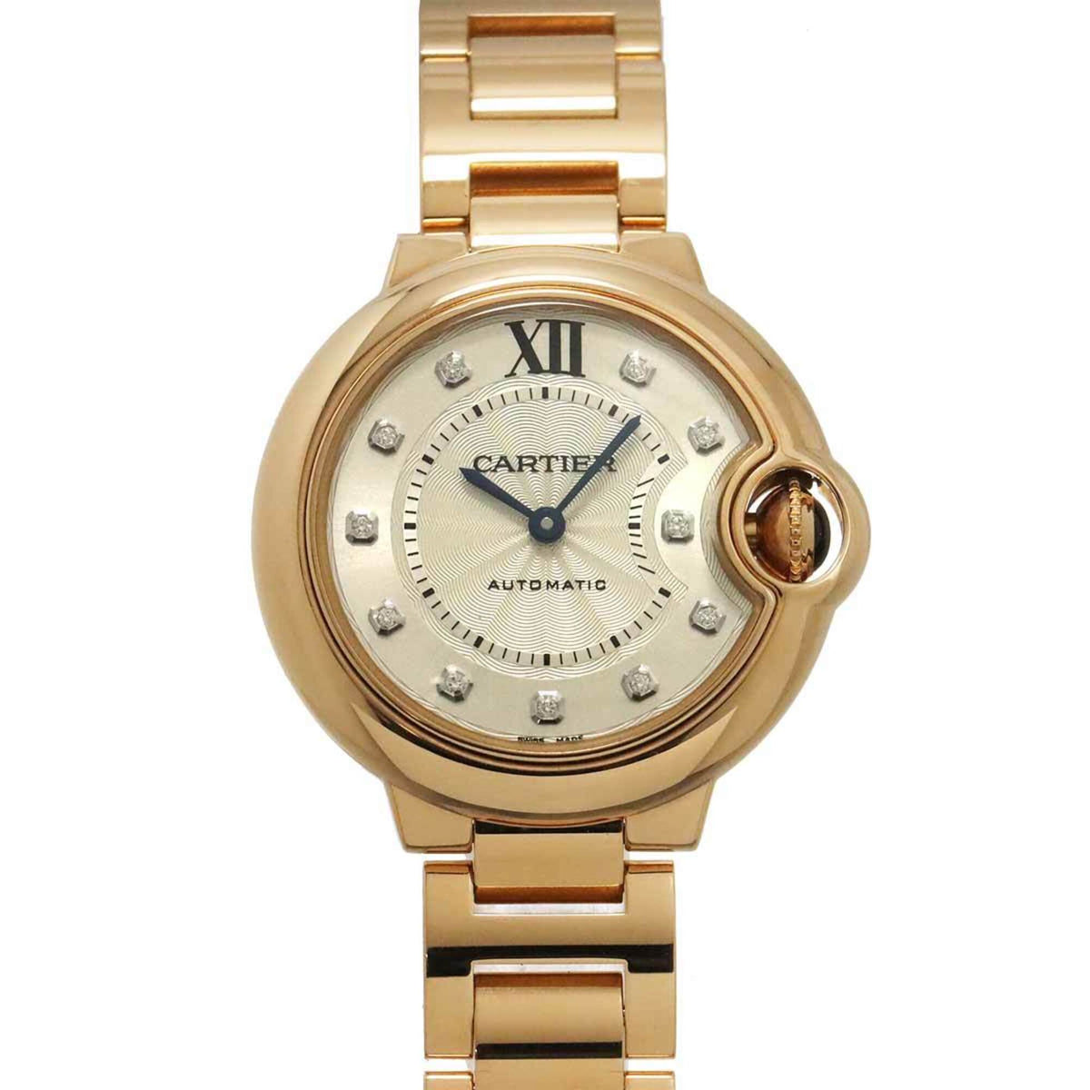 Cartier Ballon Bleu MM 33 mm WE902063 Silber Zifferblatt 33 mm Uhr