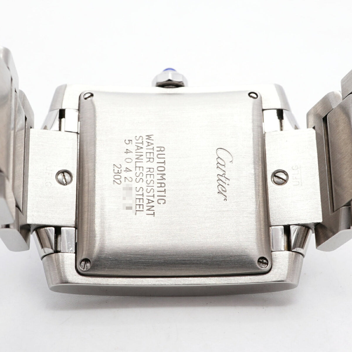 Cartier Tank Française LM W51002Q3 horloge met zilveren wijzerplaat, 28 mm