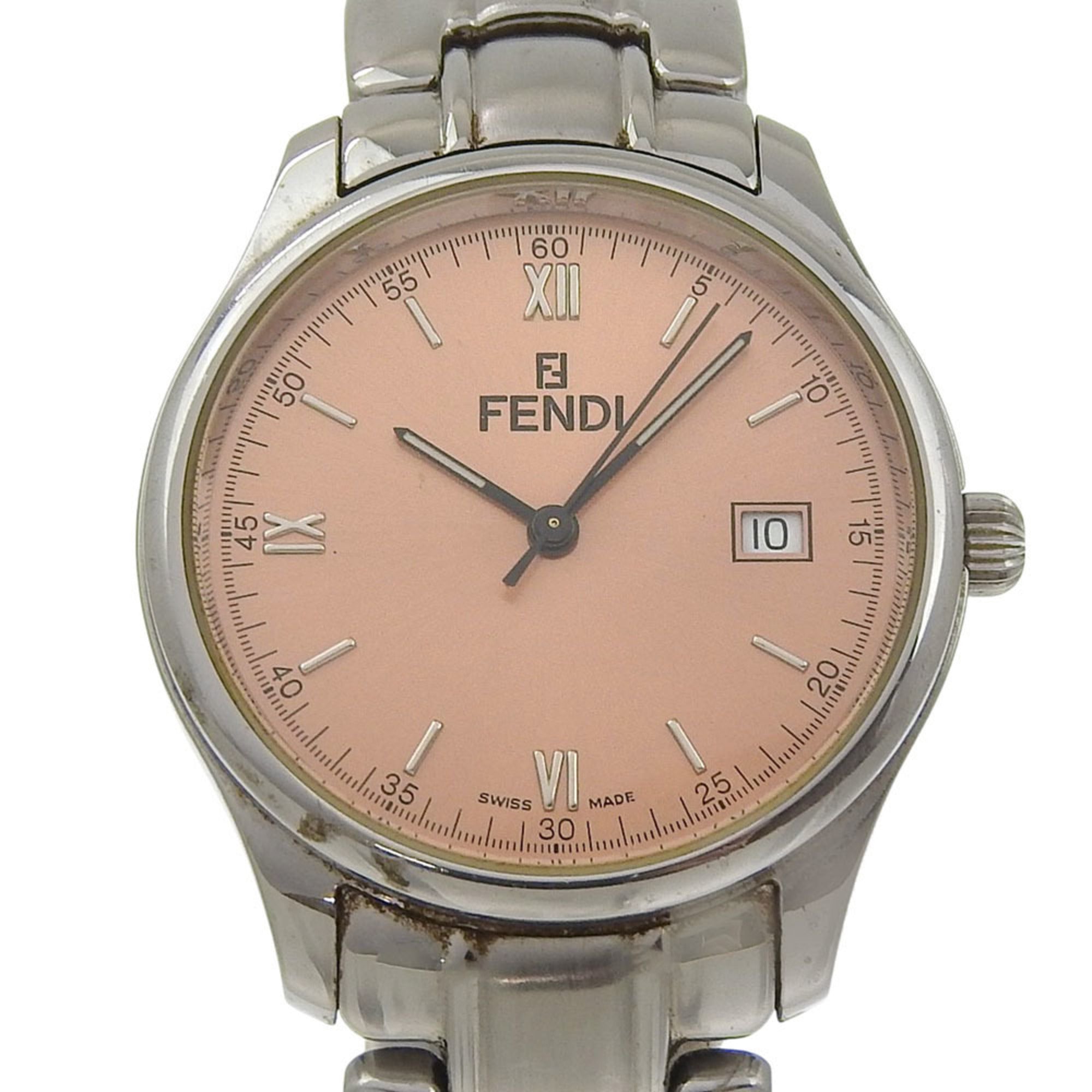Fendi Olologi Women's Watch 210G Stainless Steel Quartz Analog Bronze Dial