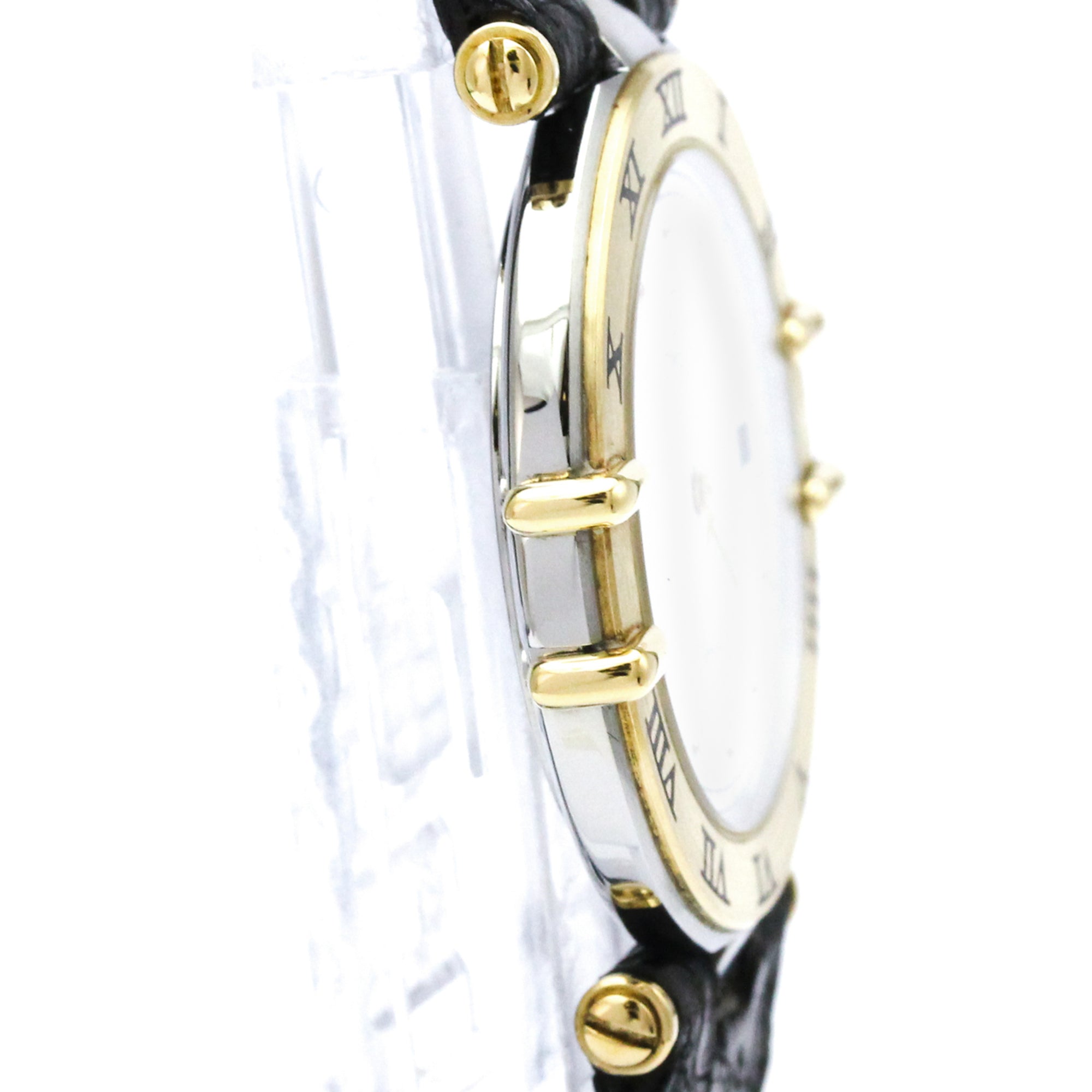 OMEGA Constellation Herrenuhr 18 Karat Gold Edelstahl Quarz 396.1080