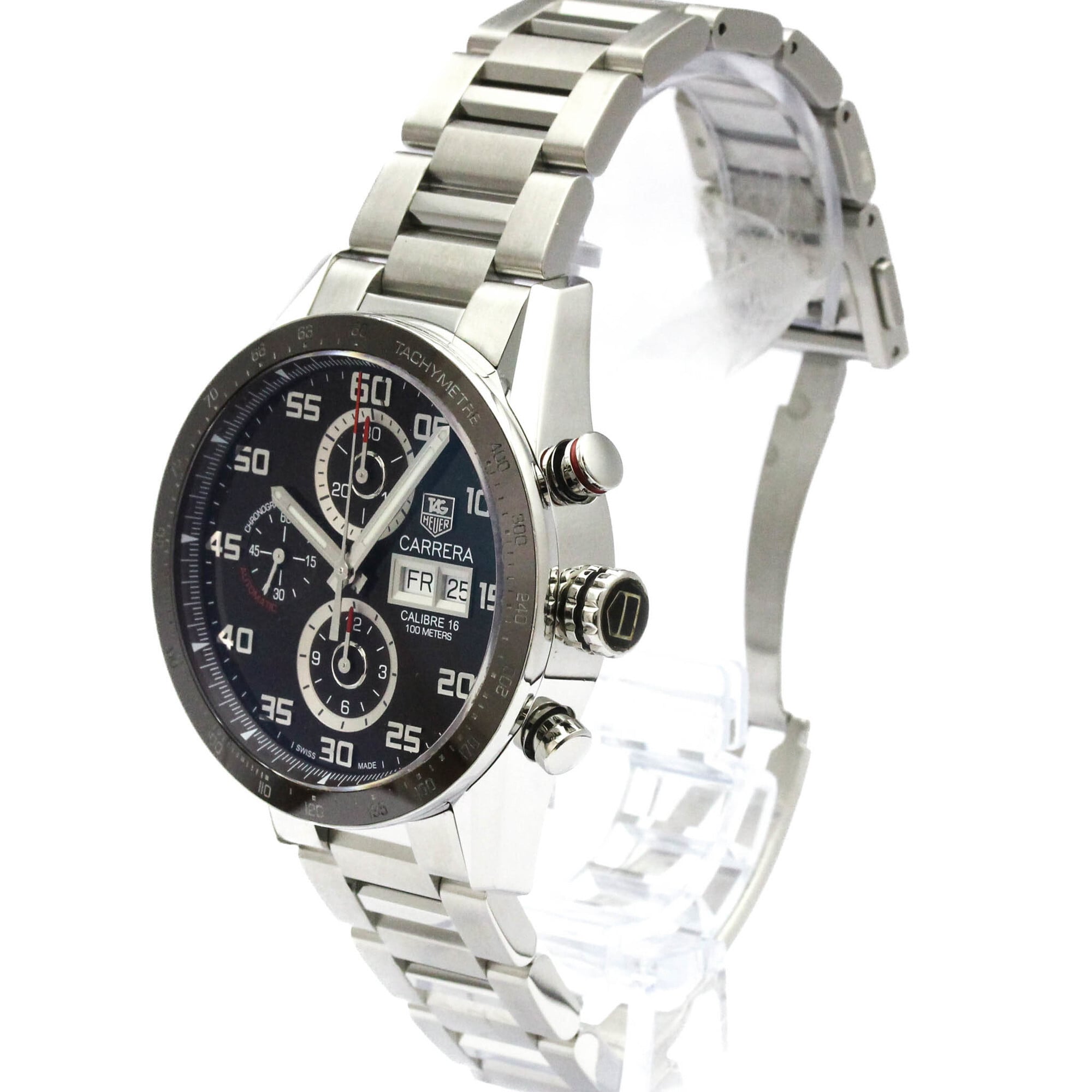 TAG HEUER Carrera Calibre 16 Chronograph Day Date Watch CV2A1S Polished