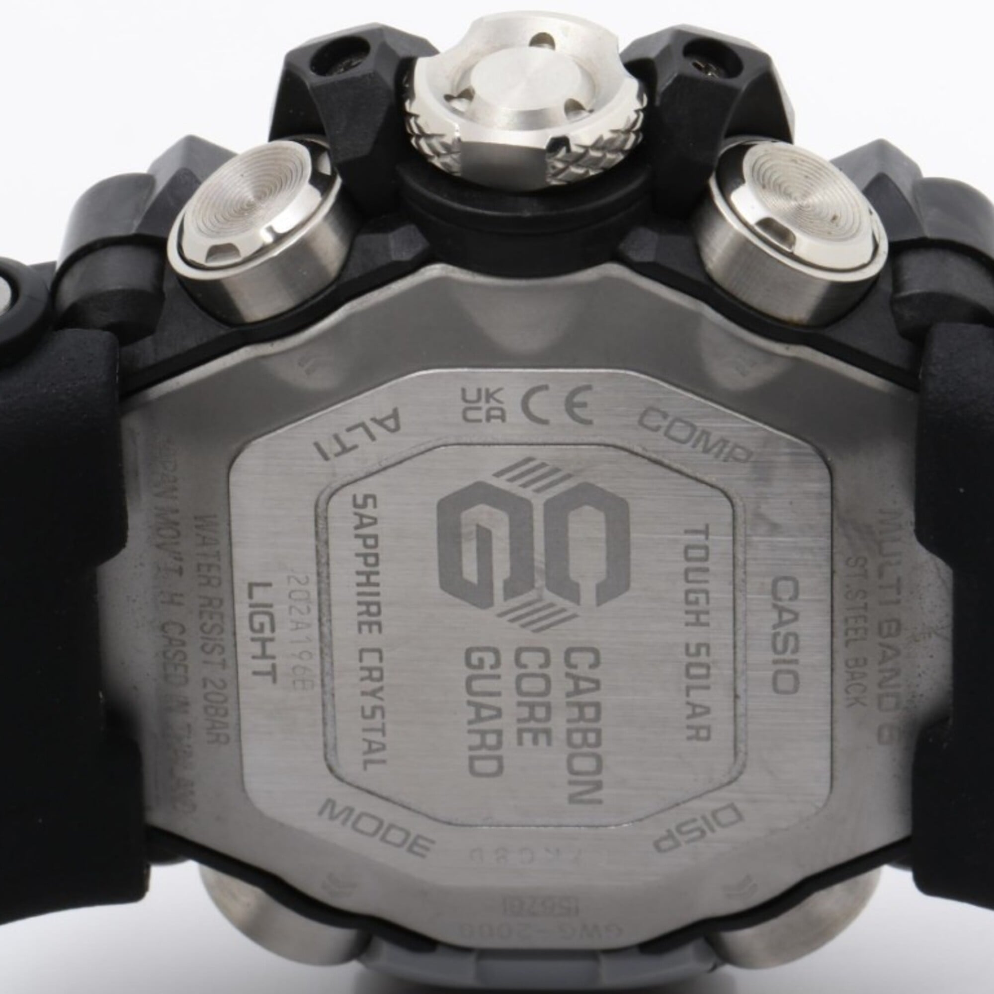 CASIO G-SHOCK MASTER OF G-LAND MUDMASTER GWG-2000-1A1JF Black Stainless Steel Resin Men's Watch