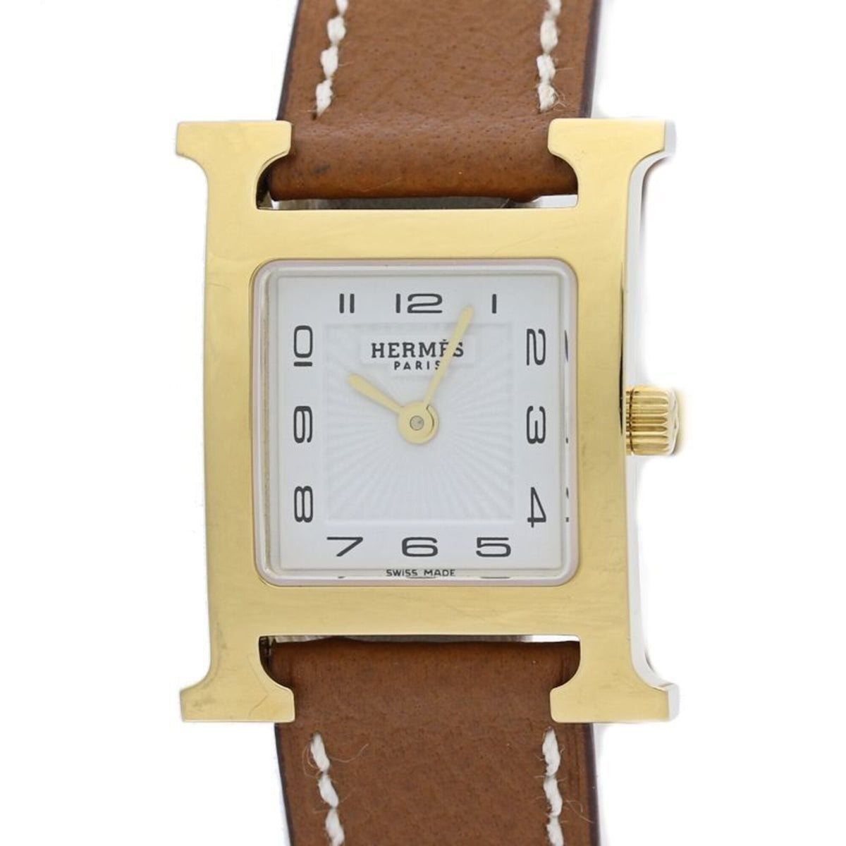 Hermes H- HH1.201.131/UGO W036732WW00 White Dial 21mm Watch