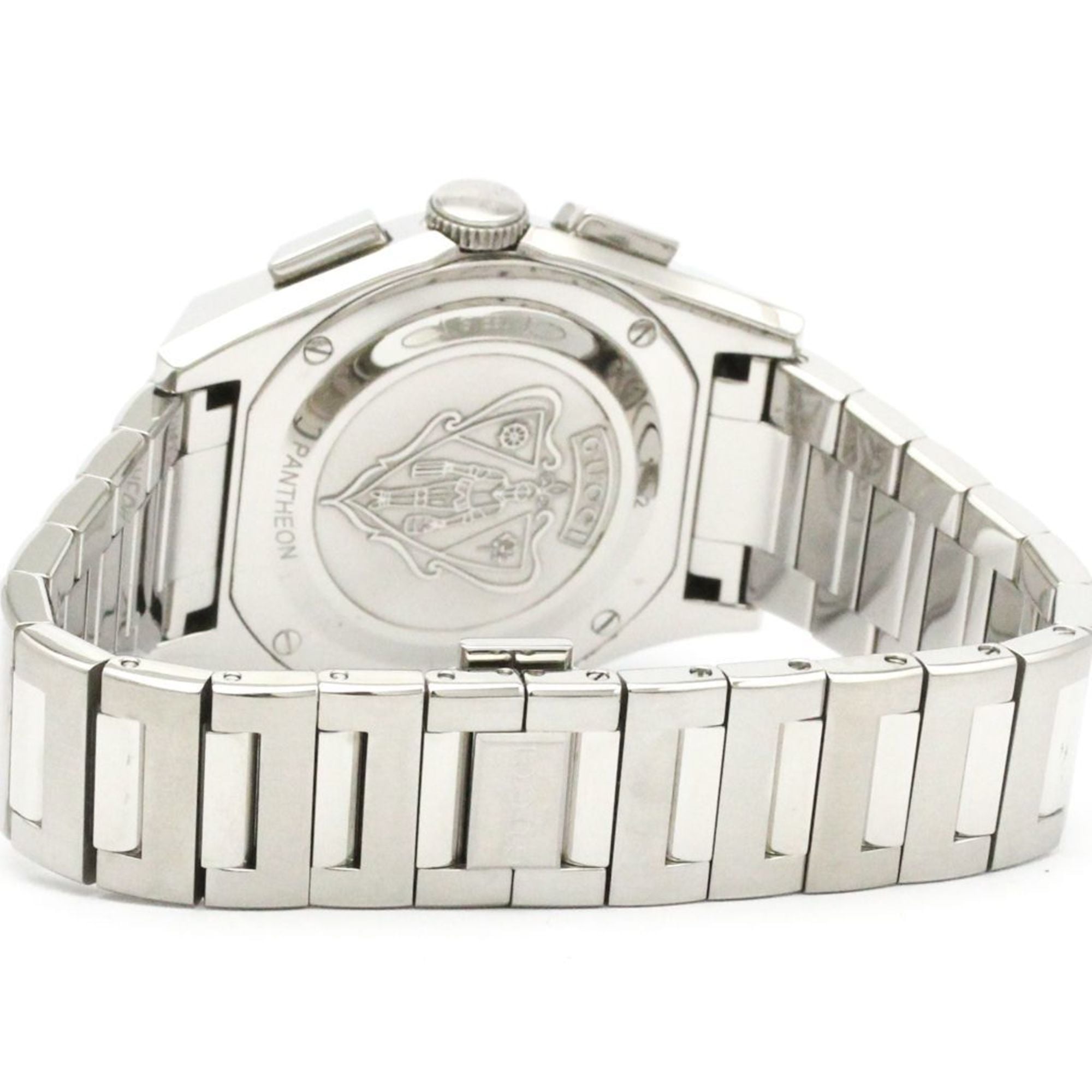 GUCCI Pantheon roestvrijstalen quartz herenhorloge YA115235