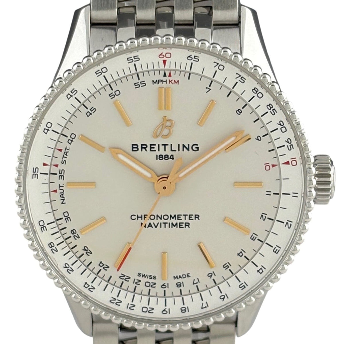 Breitling Navitimer A17327 Silber Zifferblatt 36 mm Uhr