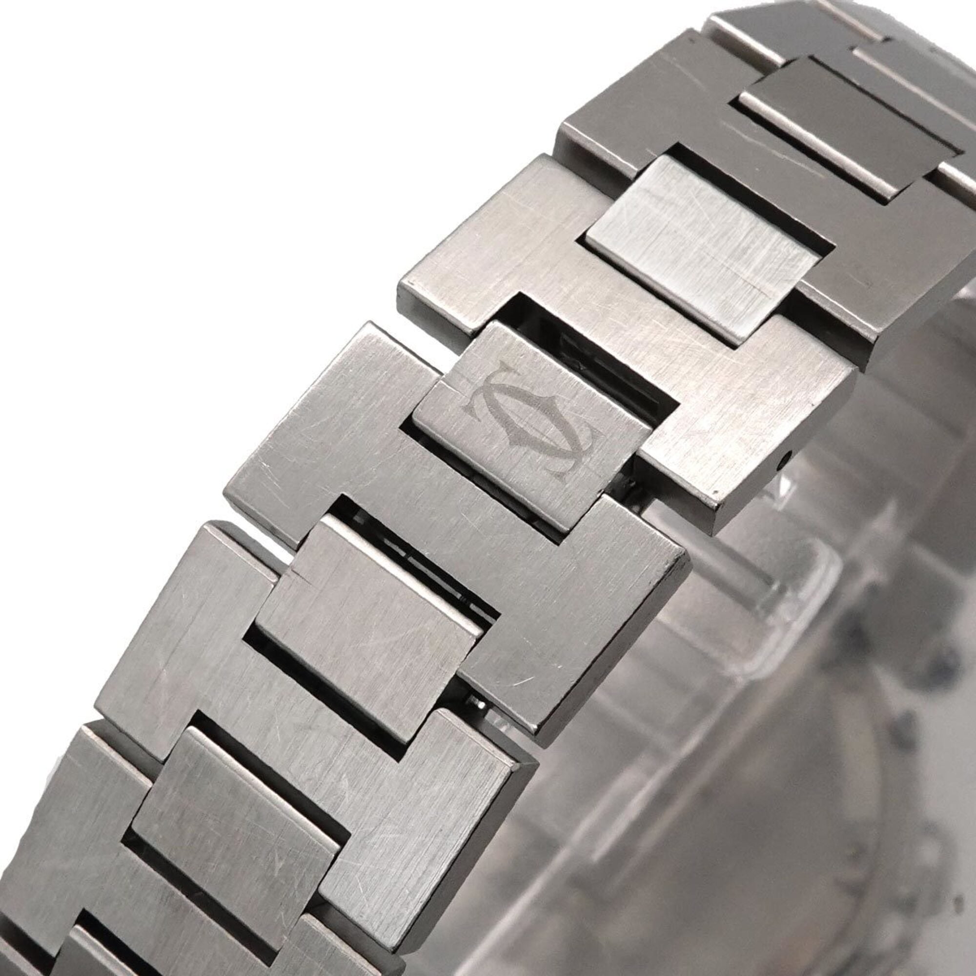 Cartier Pasha C W31023M7 Boys' Date Silver Automatic