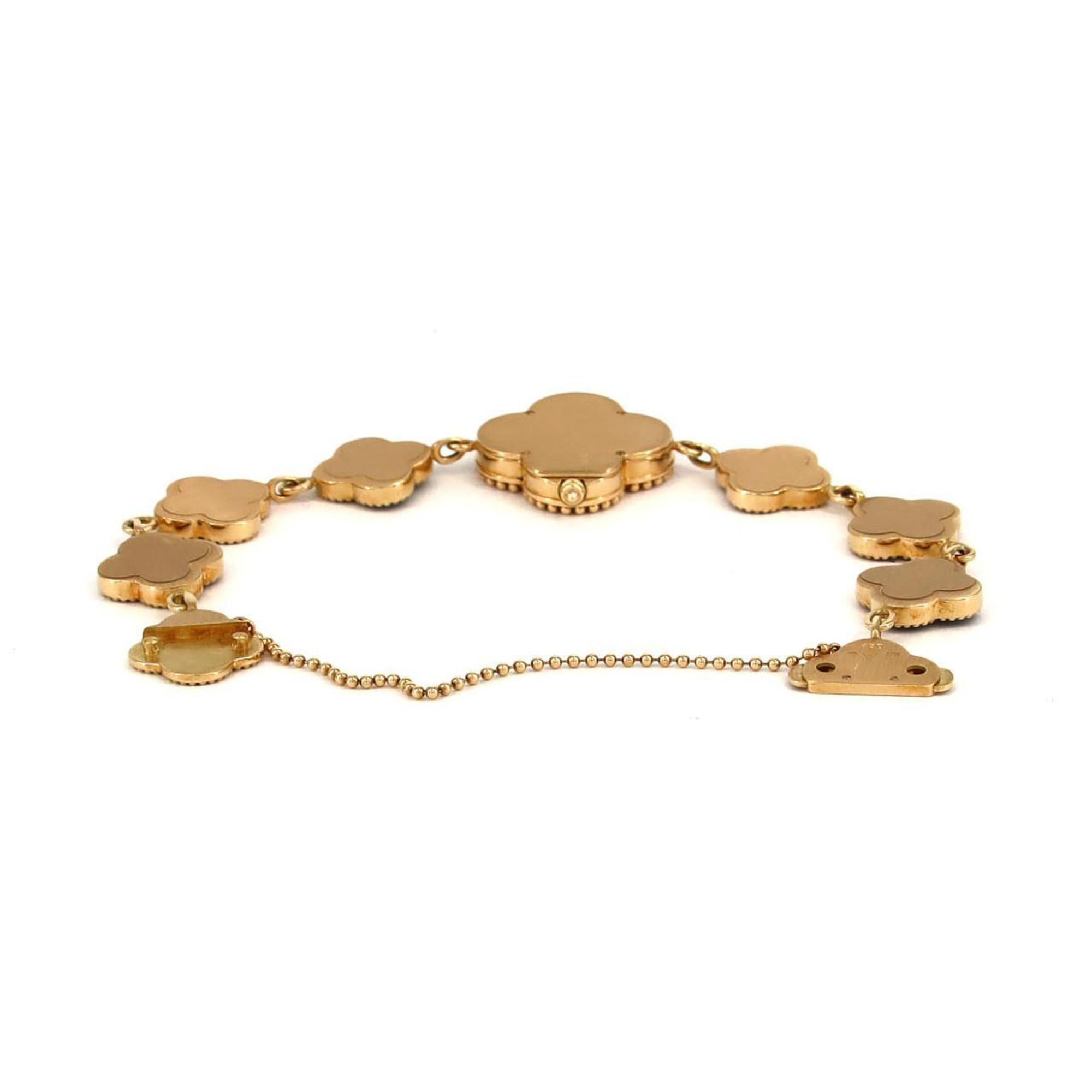Van Cleef & Arpels Alhambra YG 4P 122974 quartzhorloge