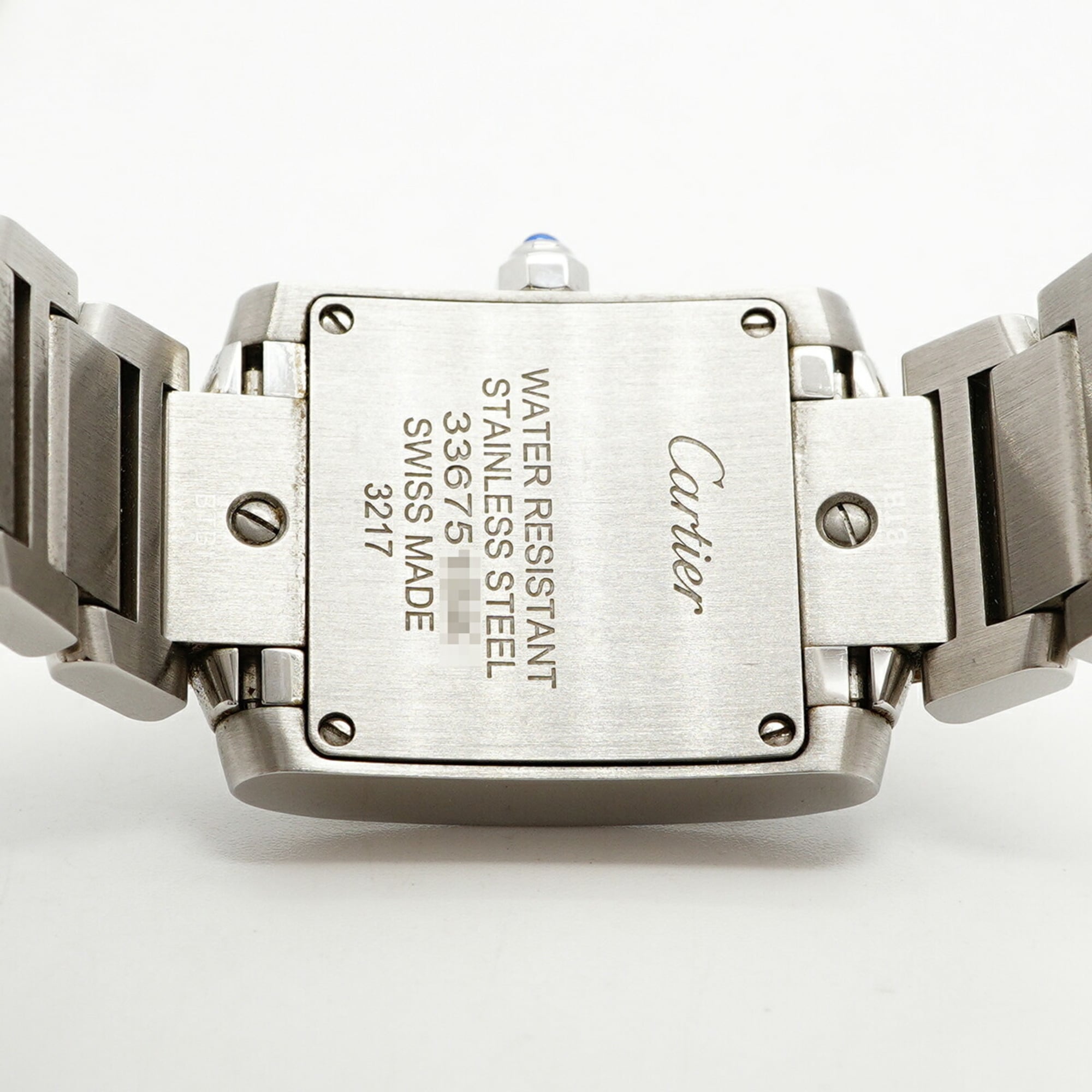 Cartier Tank Française SM W51008Q3 Damenuhr Elfenbein Zifferblatt