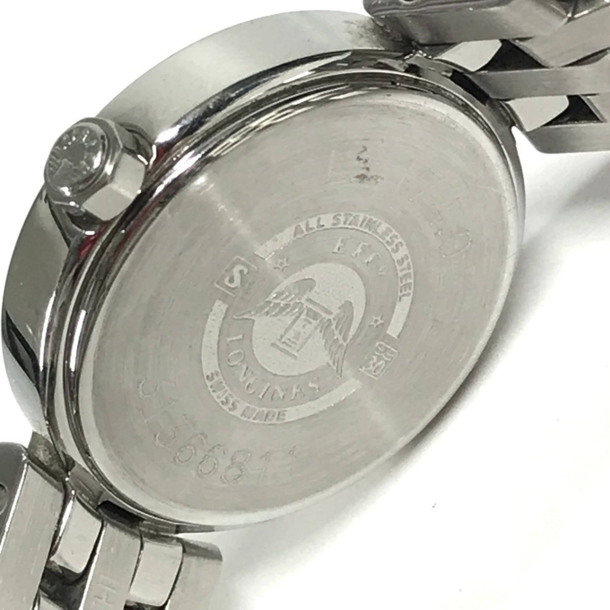 LONGINES DolceVita L5.174.0 Diamantlünette mit 12 Diamanten, Damenuhr, Edelstahl, Silber
