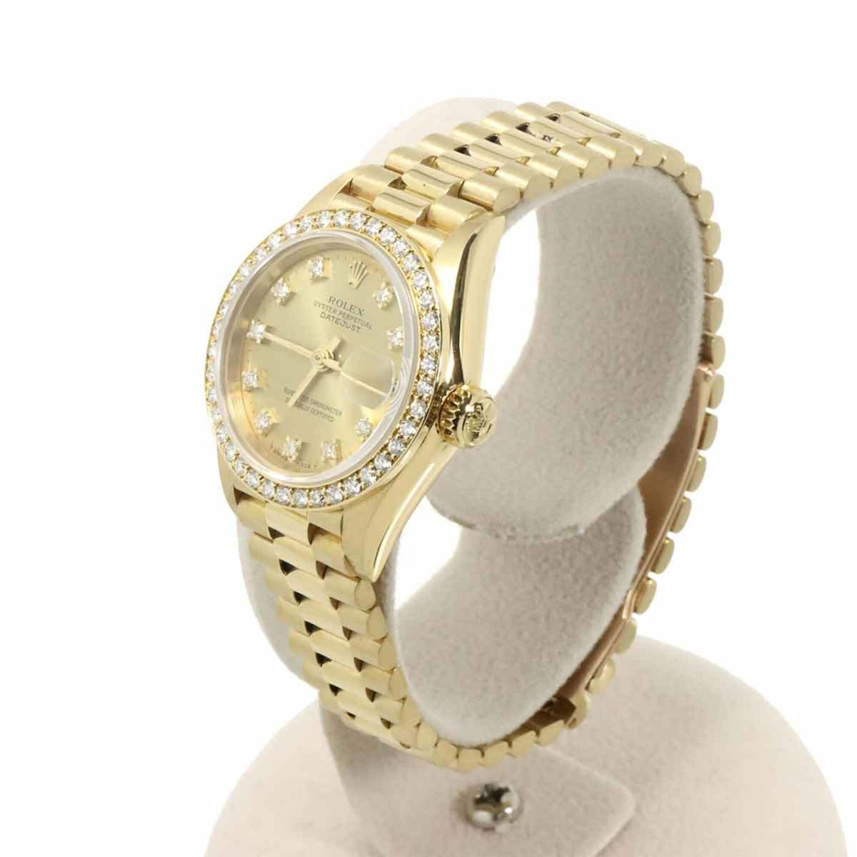 Rolex Datejust 69138G, goldenes Zifferblatt, 26 mm Uhr