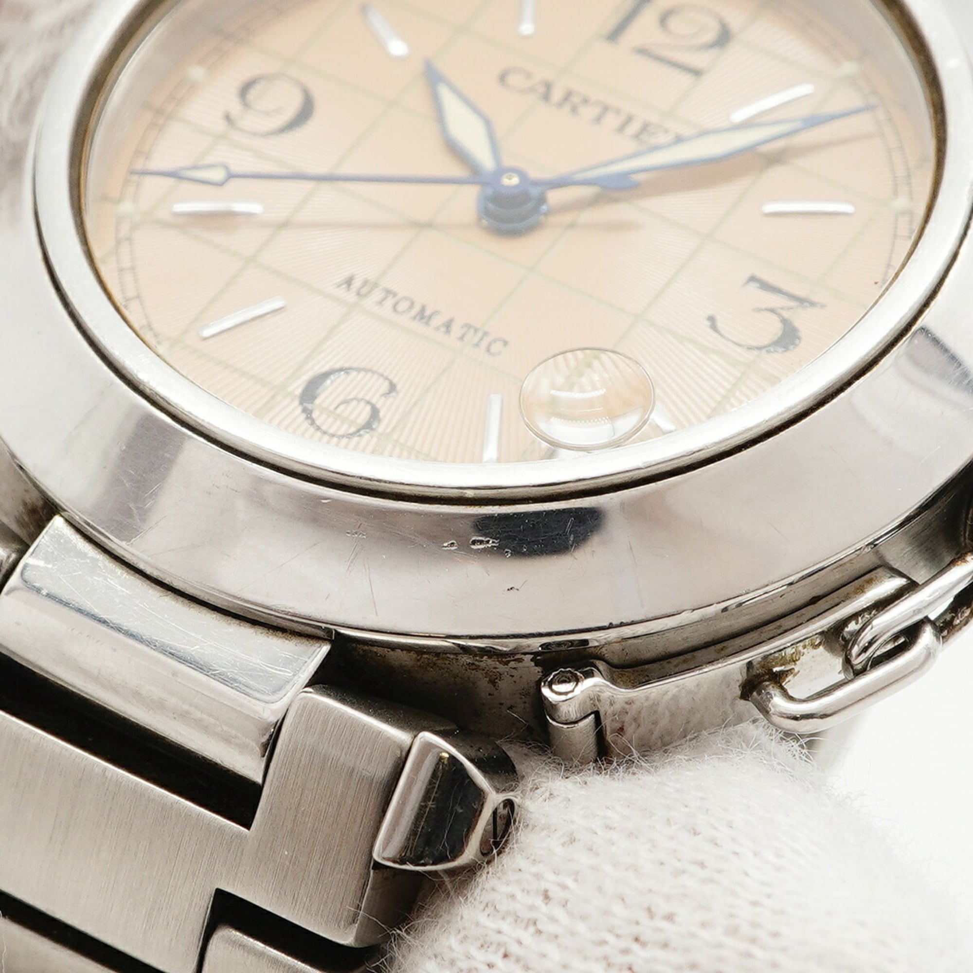 Cartier Pasha W31024M7 Orange Dial 35mm Watch
