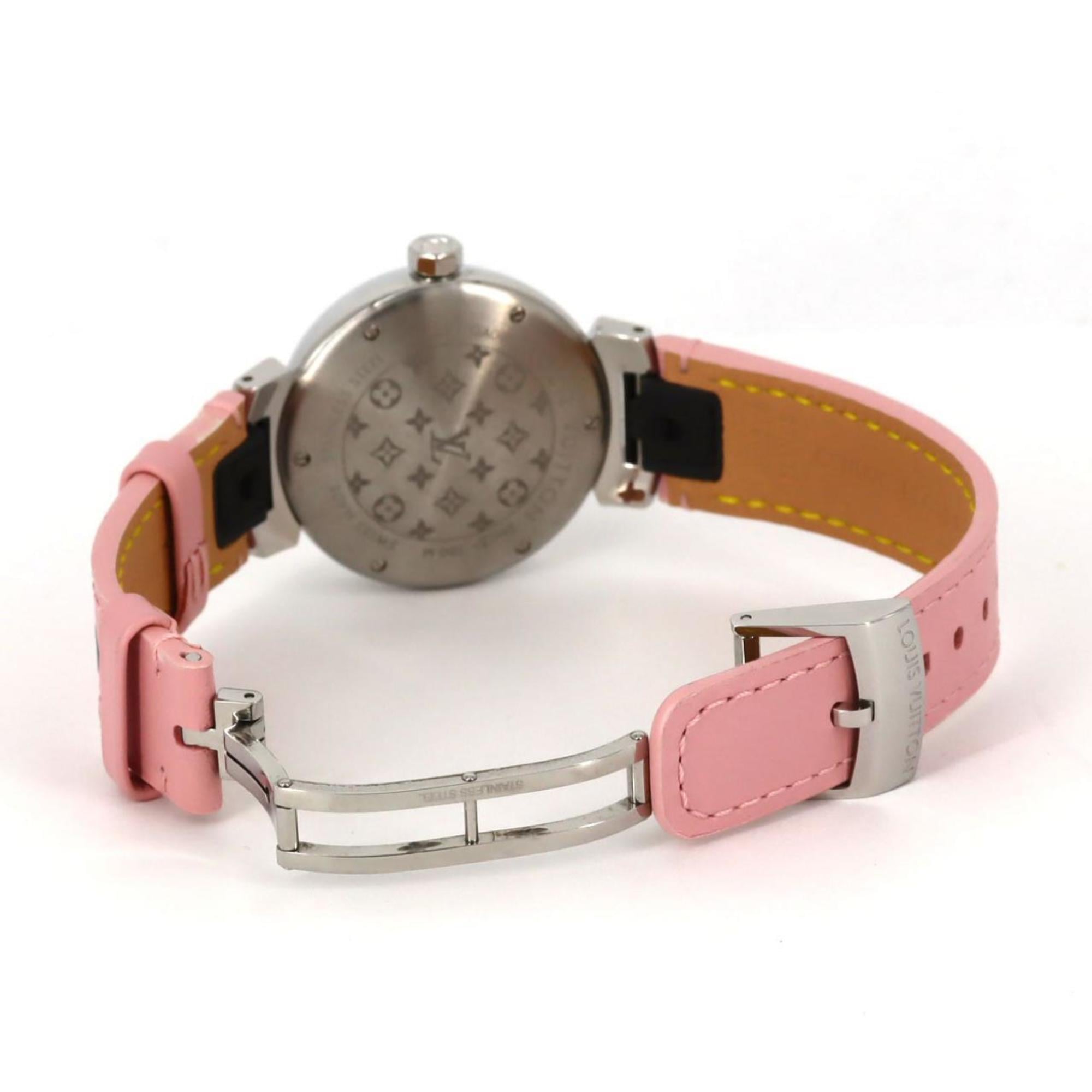 Louis Vuitton Tambour QA092 roestvrijstalen quartzhorloge