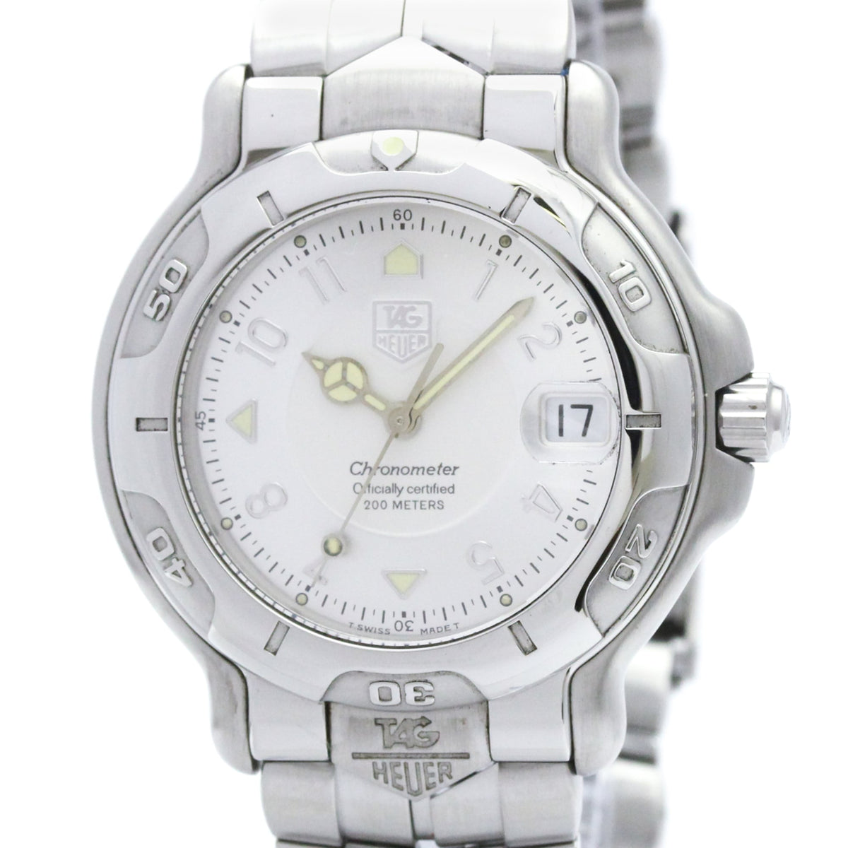 TAG Heuer Serie 6000 WH5111 Silber Zifferblatt 39mm Uhr