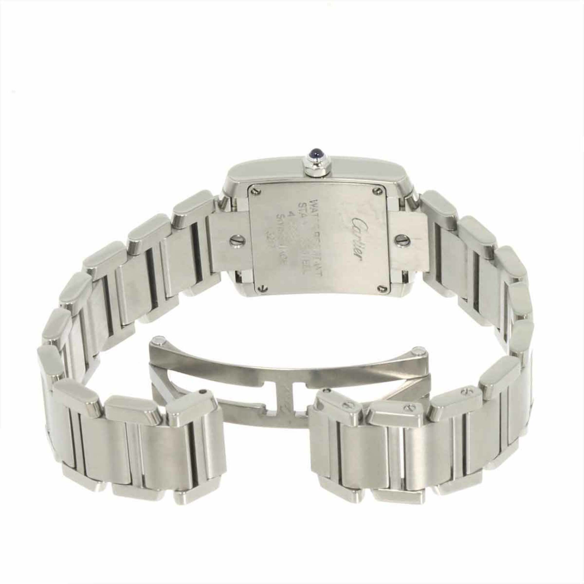 Cartier Tank Francaise SM W51008Q3 Women's Watch, Ivory, Quartz Watch