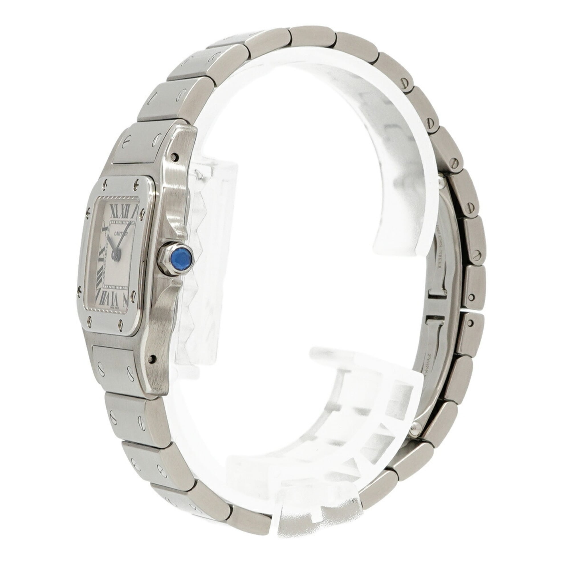 Cartier Santos Galbee SM W20056D6 White Dial Women's Watch