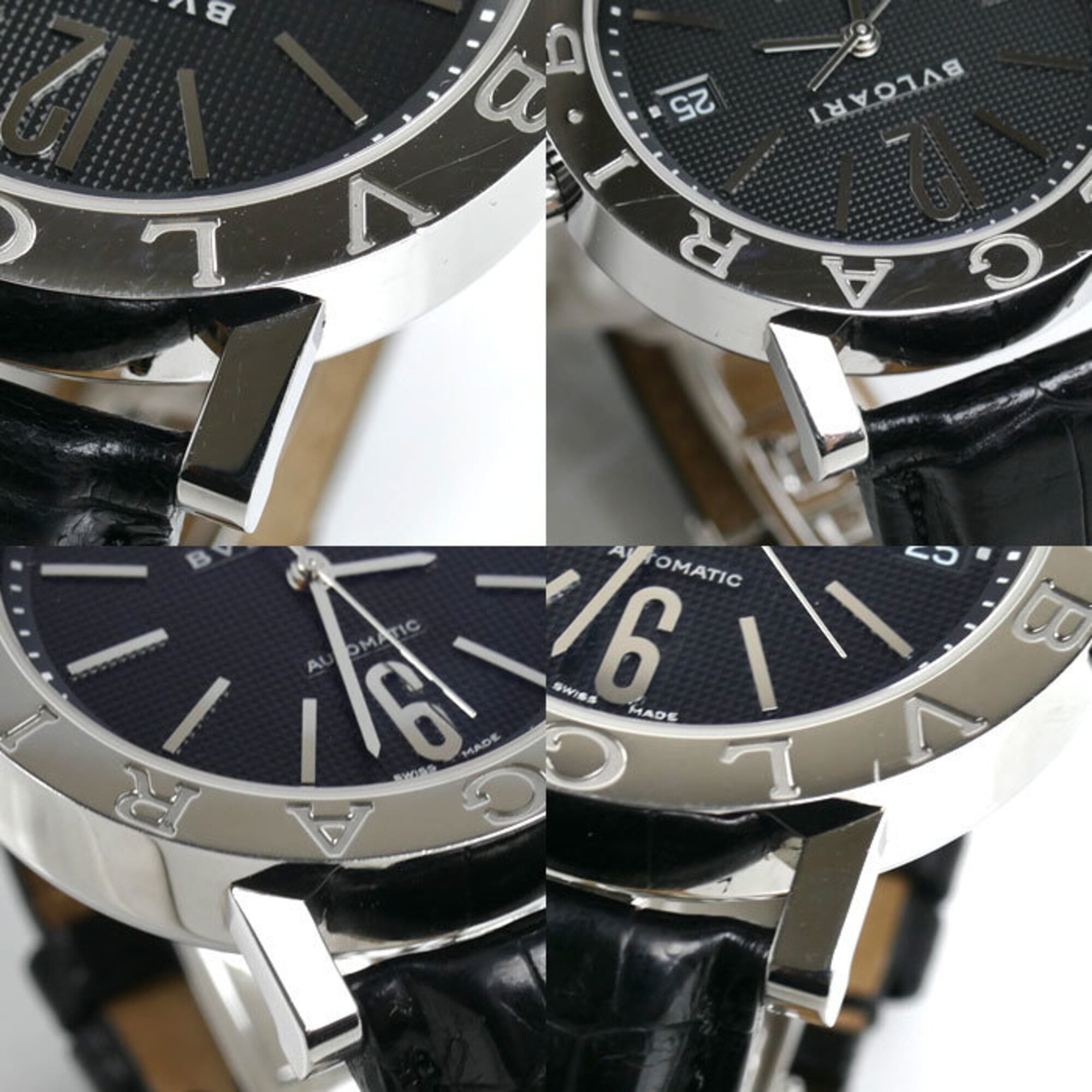 Bulgari Bulgari BB38SL AUTO Black Dial 38mm Watch