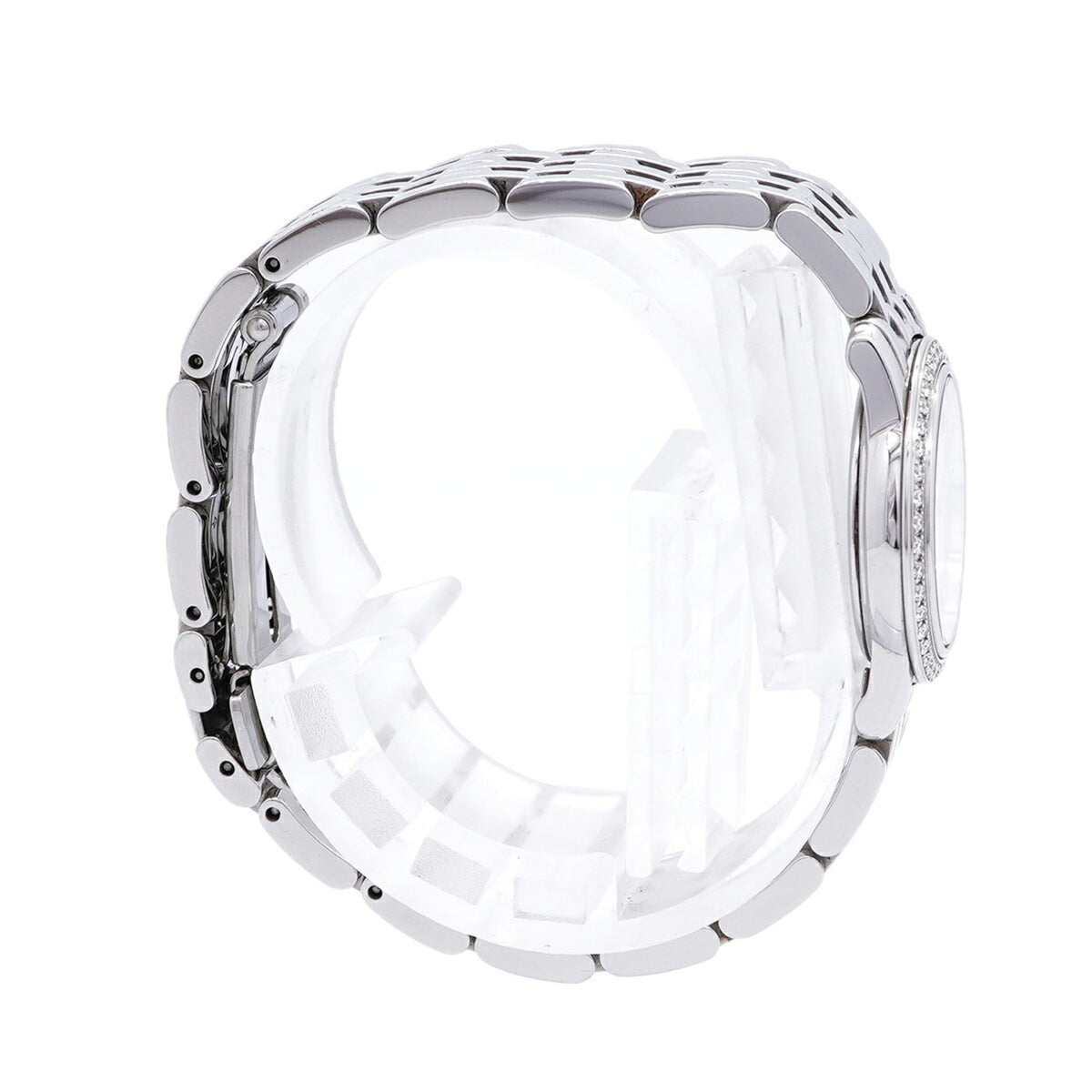 Omega De Ville Prestige Diamond Bezel 16P 4575.75 White Dial 22mm Watch