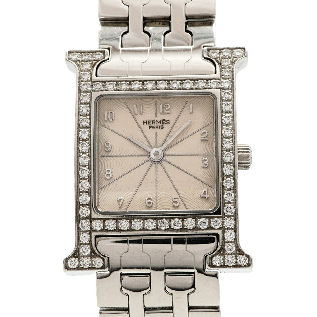 Hermes H-Watch Diamond HH1.230 Ivory Dial Women