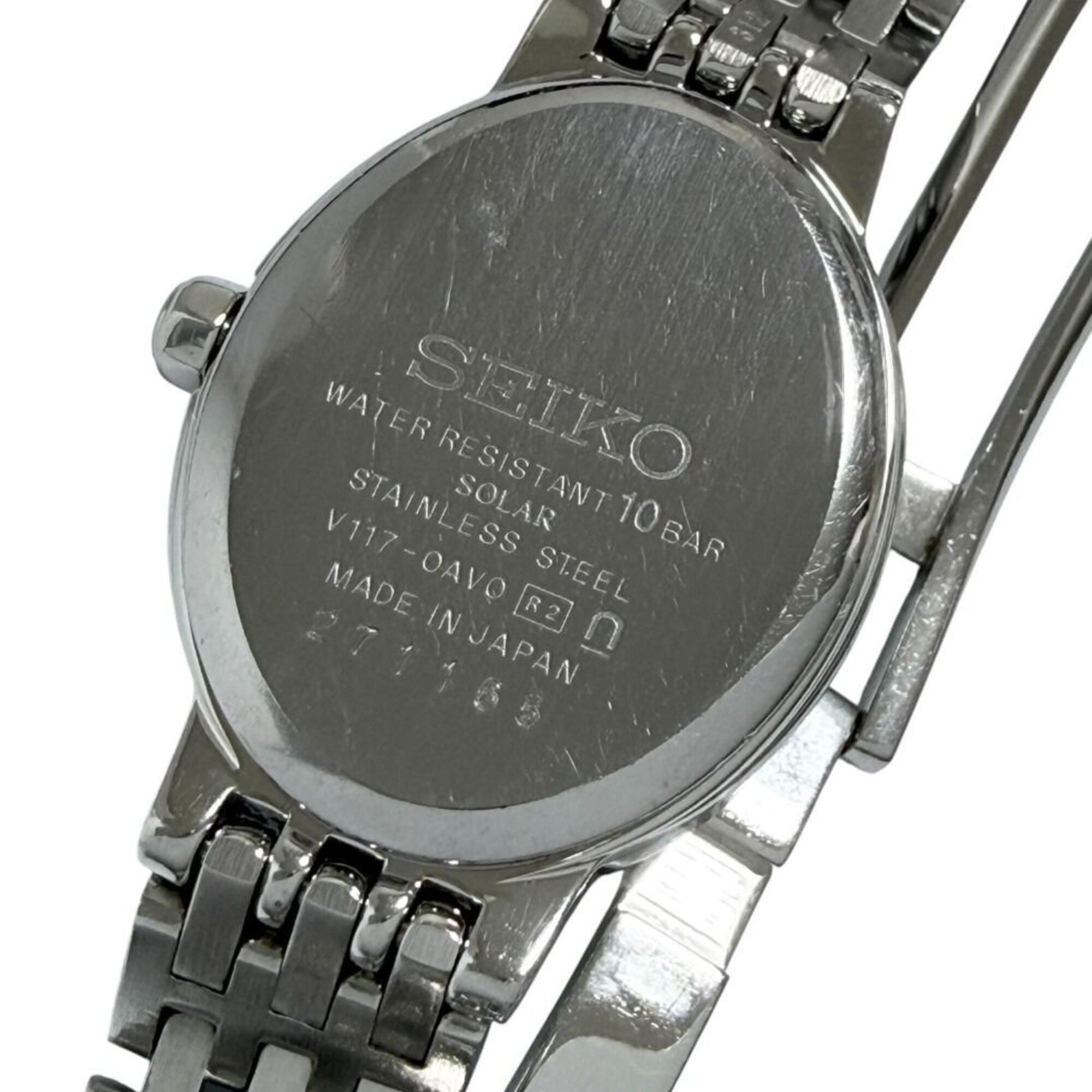 Seiko Dolce Exceline Damen-Solaruhr mit 10 Diamanten