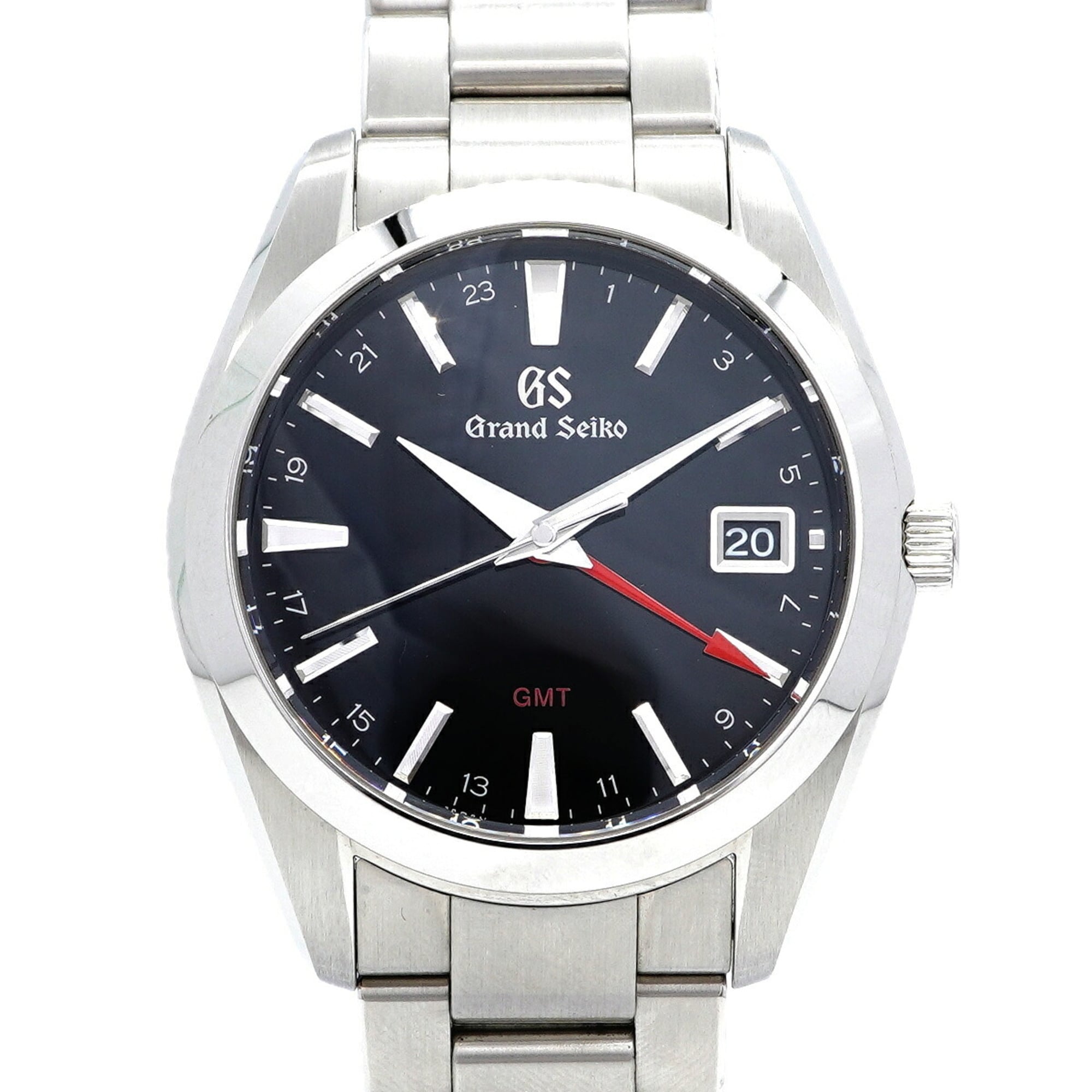 Seiko Grand GMT SBGN013 9F86-0AF0 Black Dial