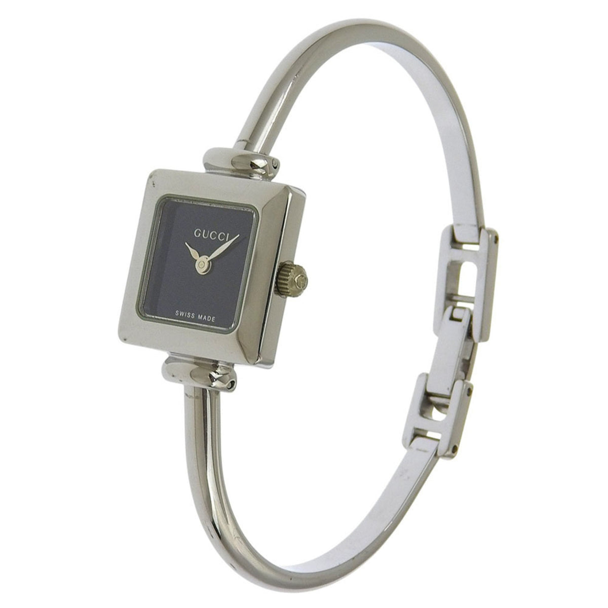 Gucci Women's 1900L Stainless Steel Quartz Analog Watch with Black Dial