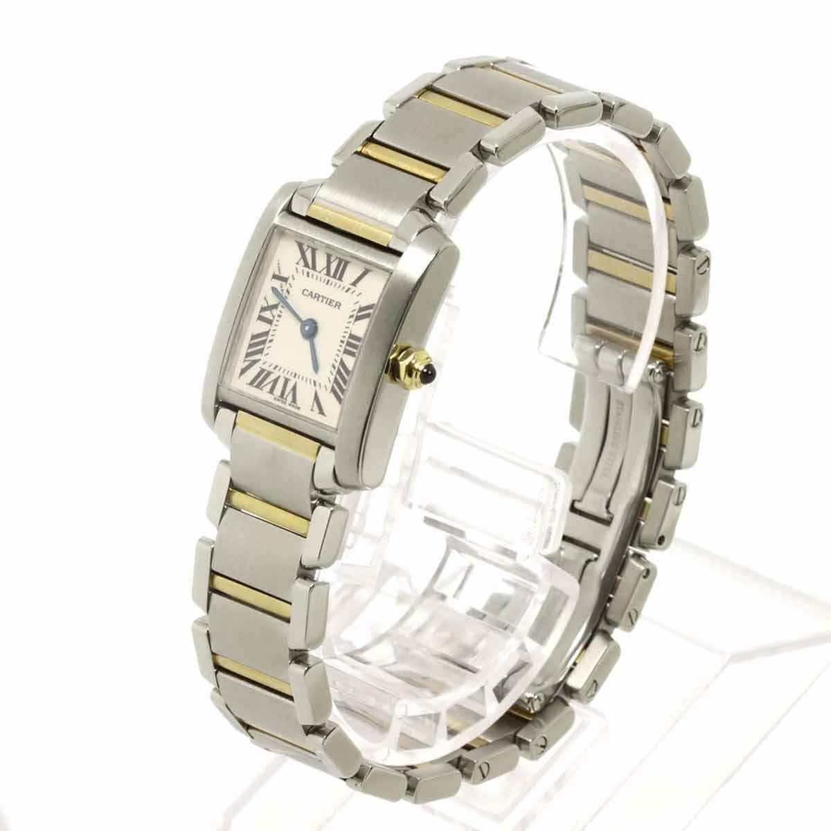 Cartier Tank Française SM W51007Q4 Ivory Dial 20mm Watch