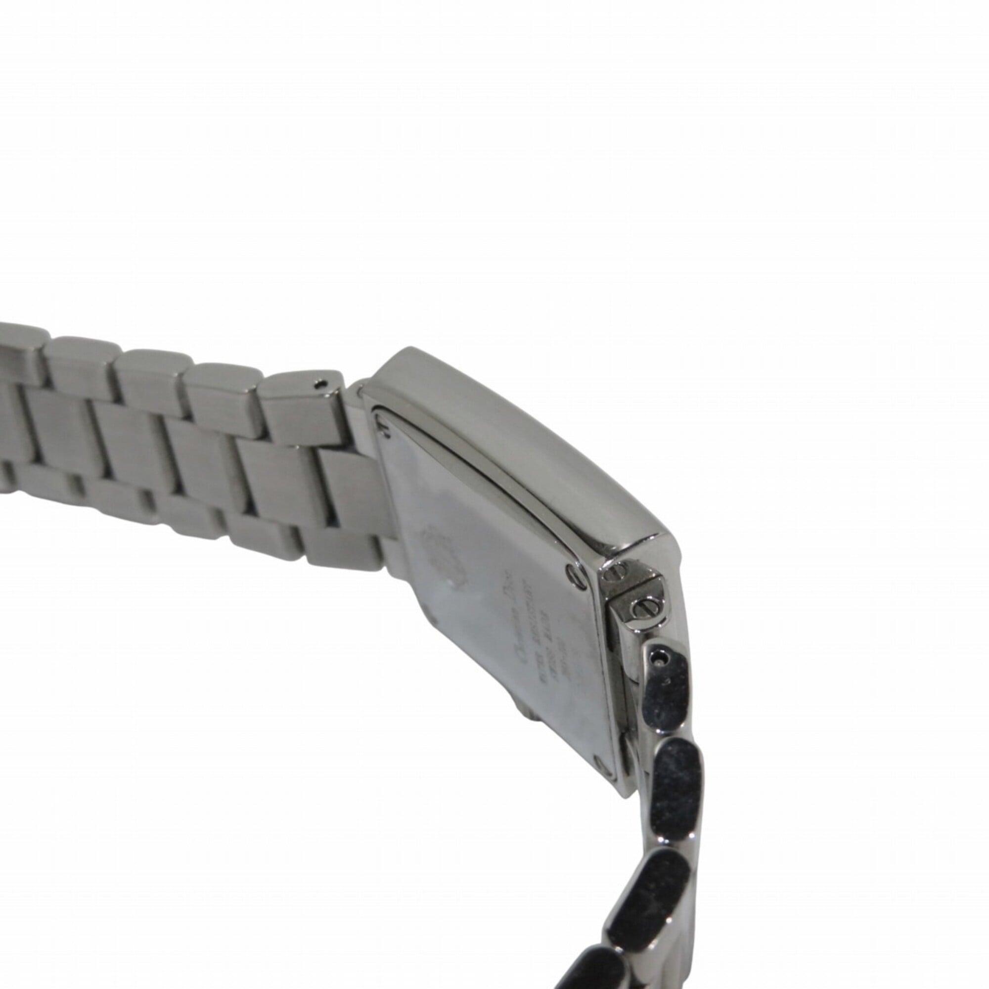 Montre Christian Dior Riva, acier inoxydable, Quartz, cadran argenté, D98-100
