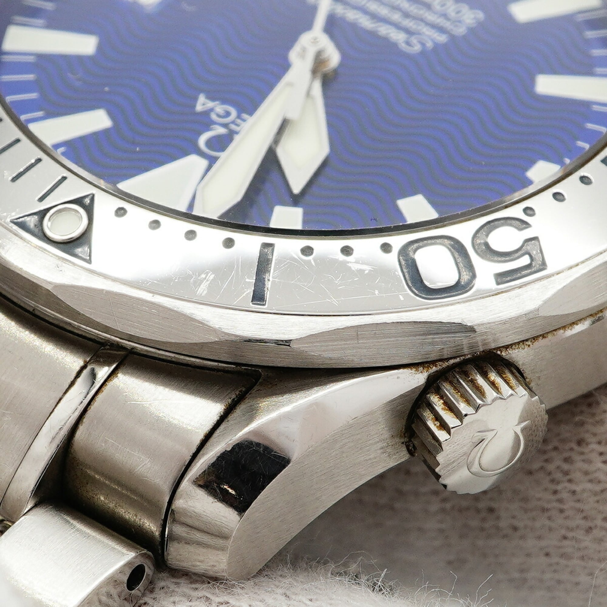 Omega Seamaster 2255.80 herenhorloge met blauwe wijzerplaat