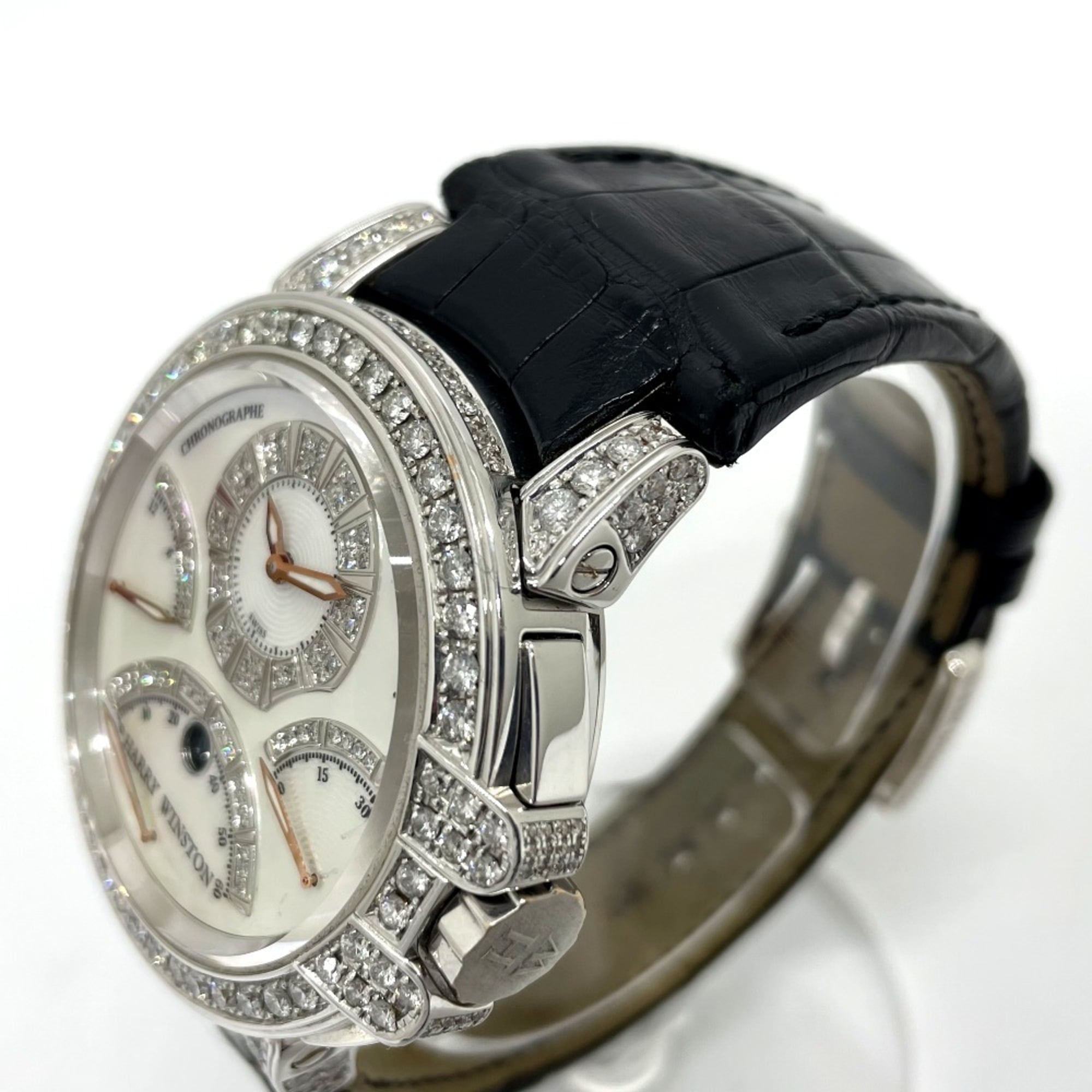 Harry Winston Ocean GZl1b00w White Dial 44mm Watch