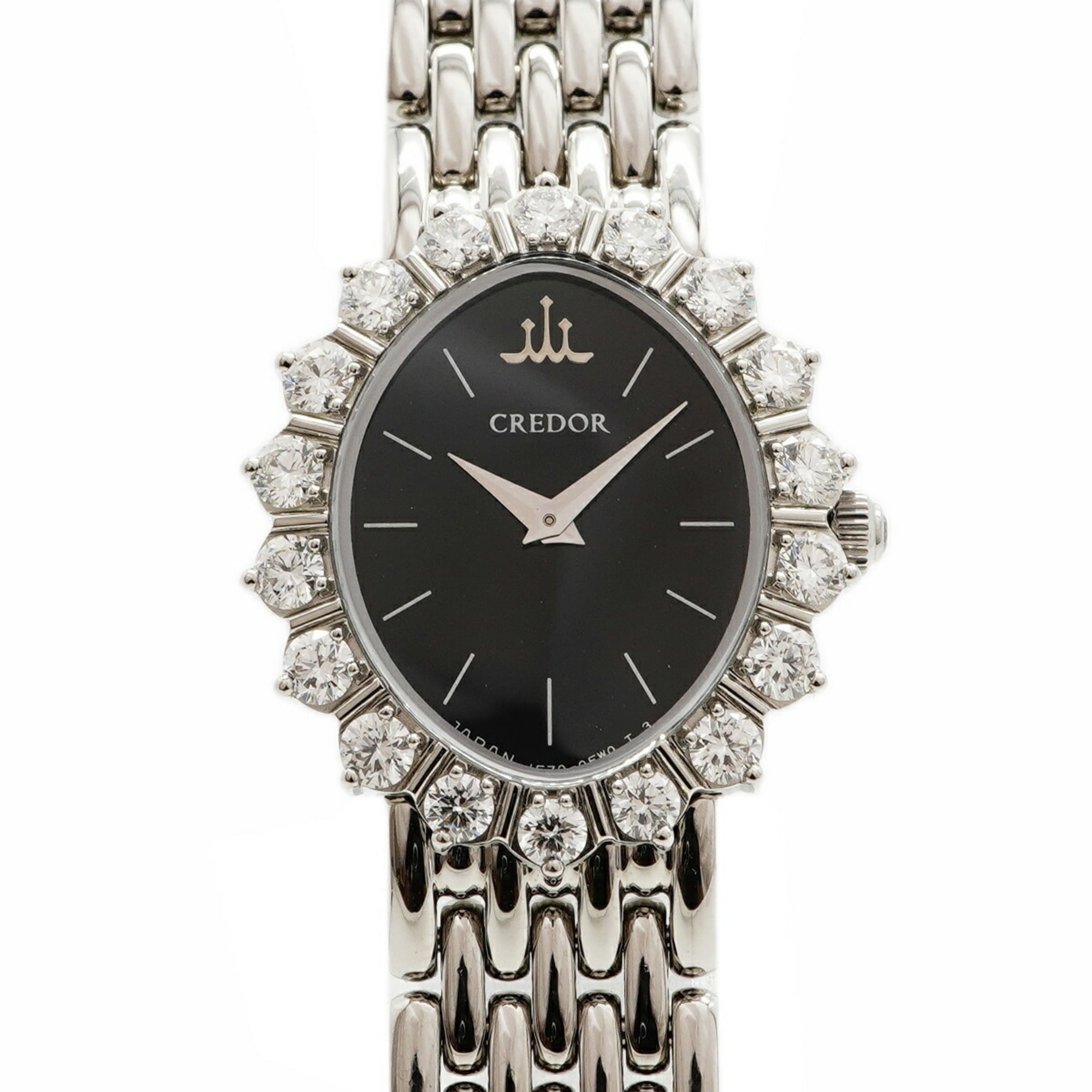 Seiko Credor GSTE819/1E70-0DR0 Black Dial 20mm Watch