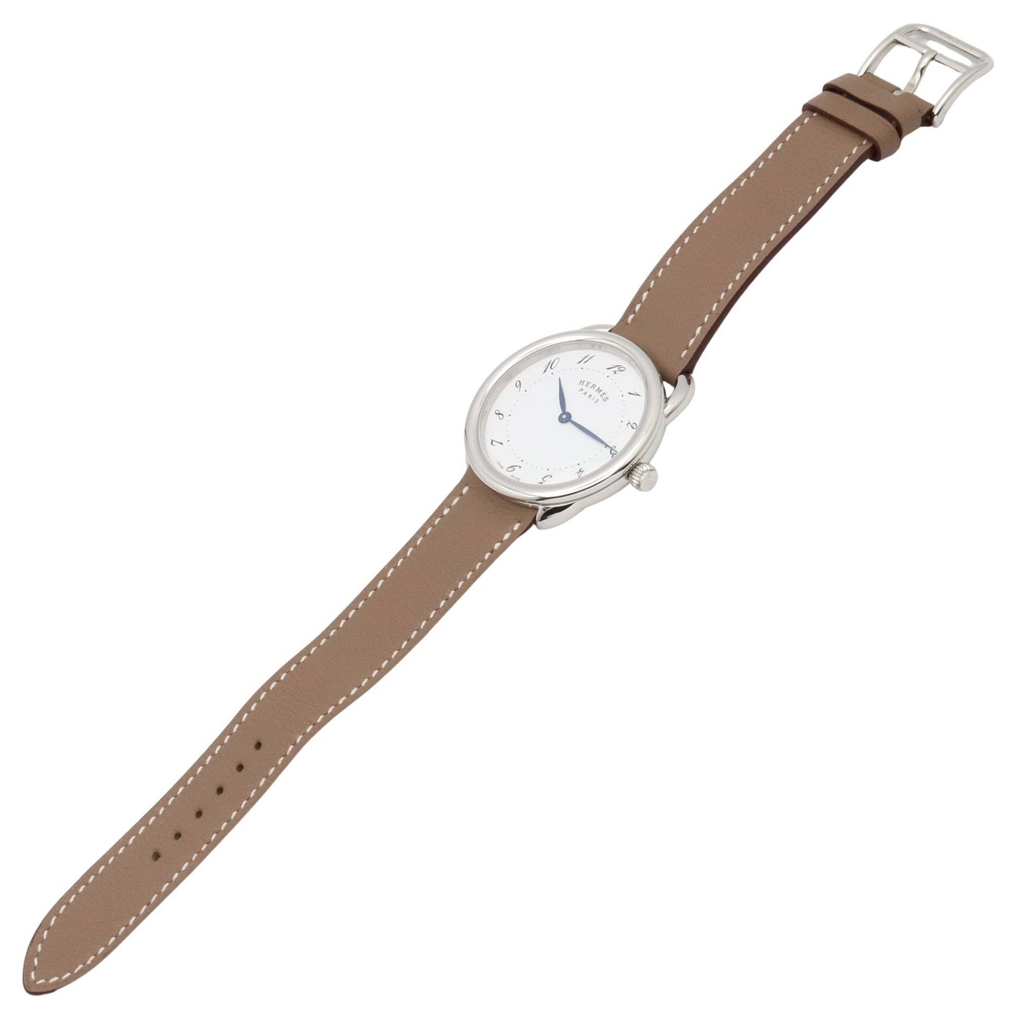 Hermes Arceau AR5.510 White Dial Stainless steel 35mm Watch