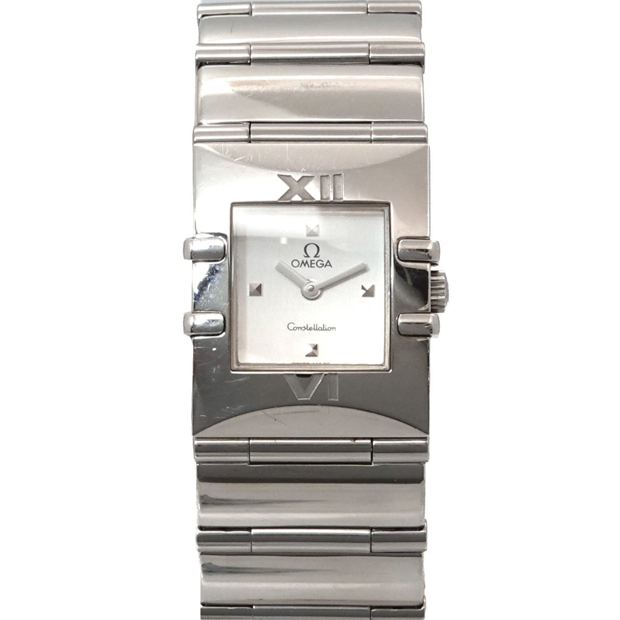 Omega Constellation Carre Quadra 1521 31 Ladies' Watch Silver Quartz
