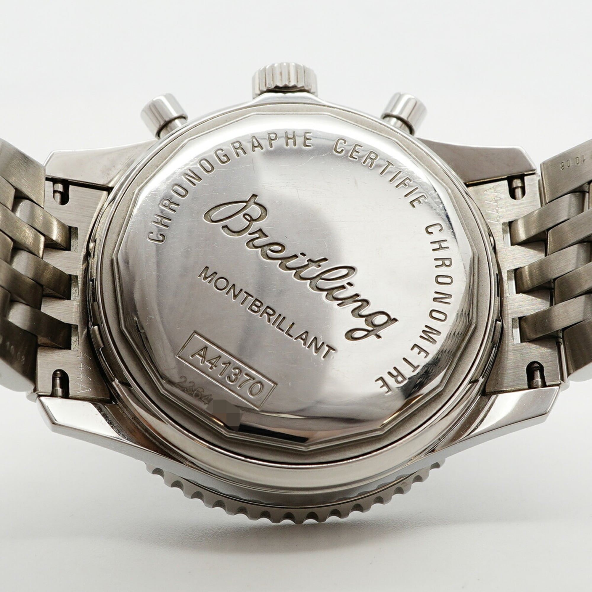 Breitling Montbrillant A41370 Black Dial Stainless steel 38mm Watch