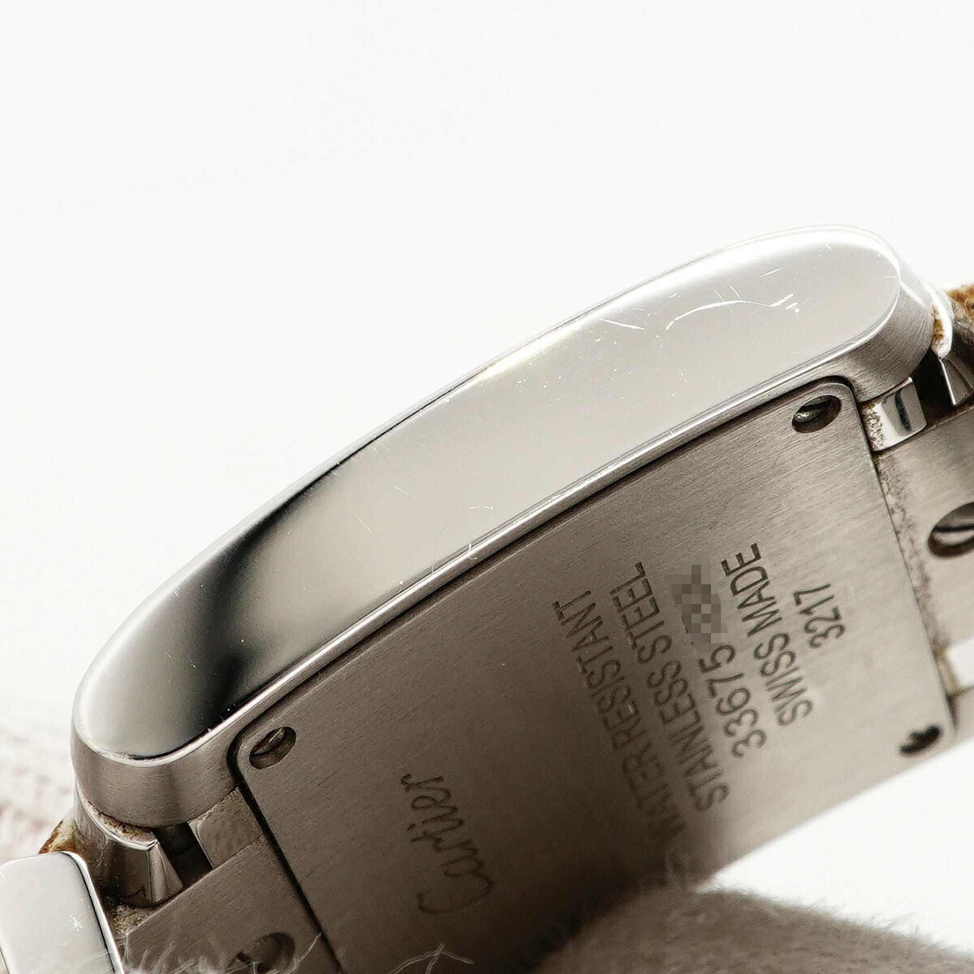 Cartier Tank Française SM W51008Q3 Damenuhr Elfenbein Zifferblatt