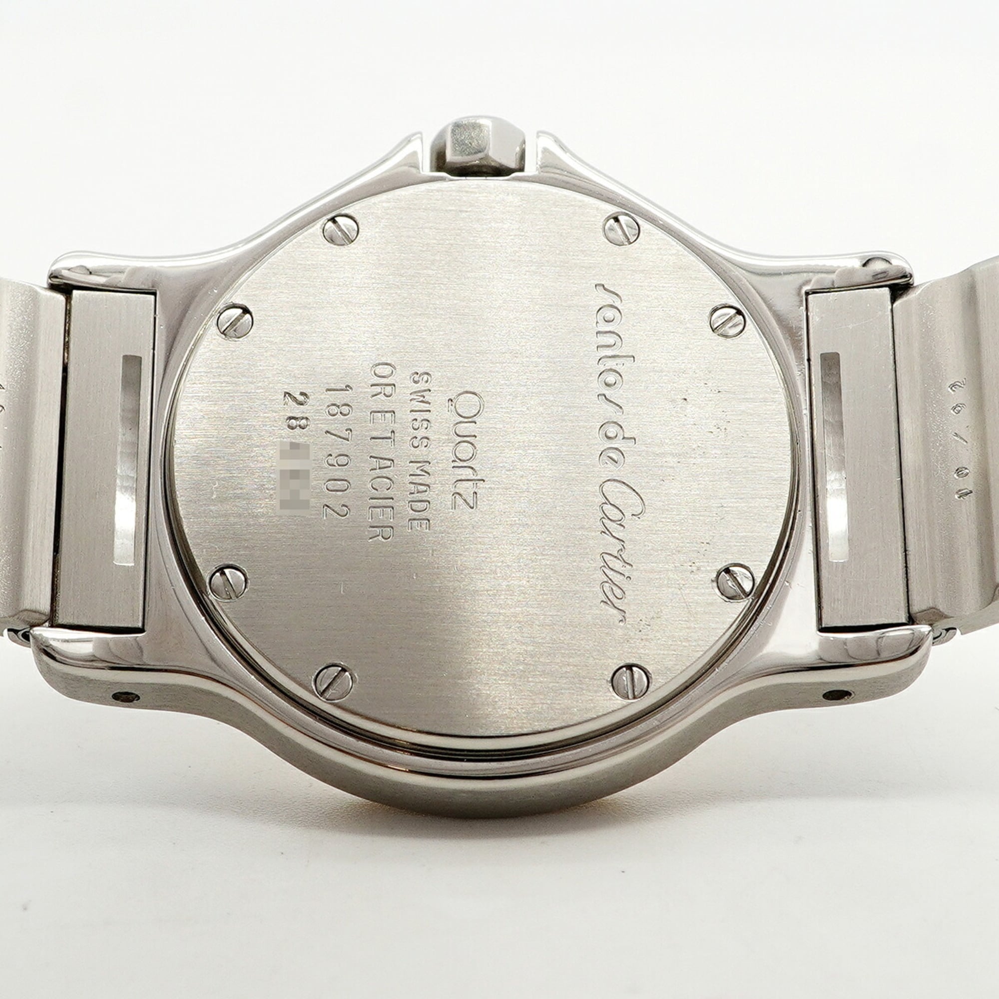 Cartier Santos Octagon LM W2001583 Ivory Dial ( & Wo)
