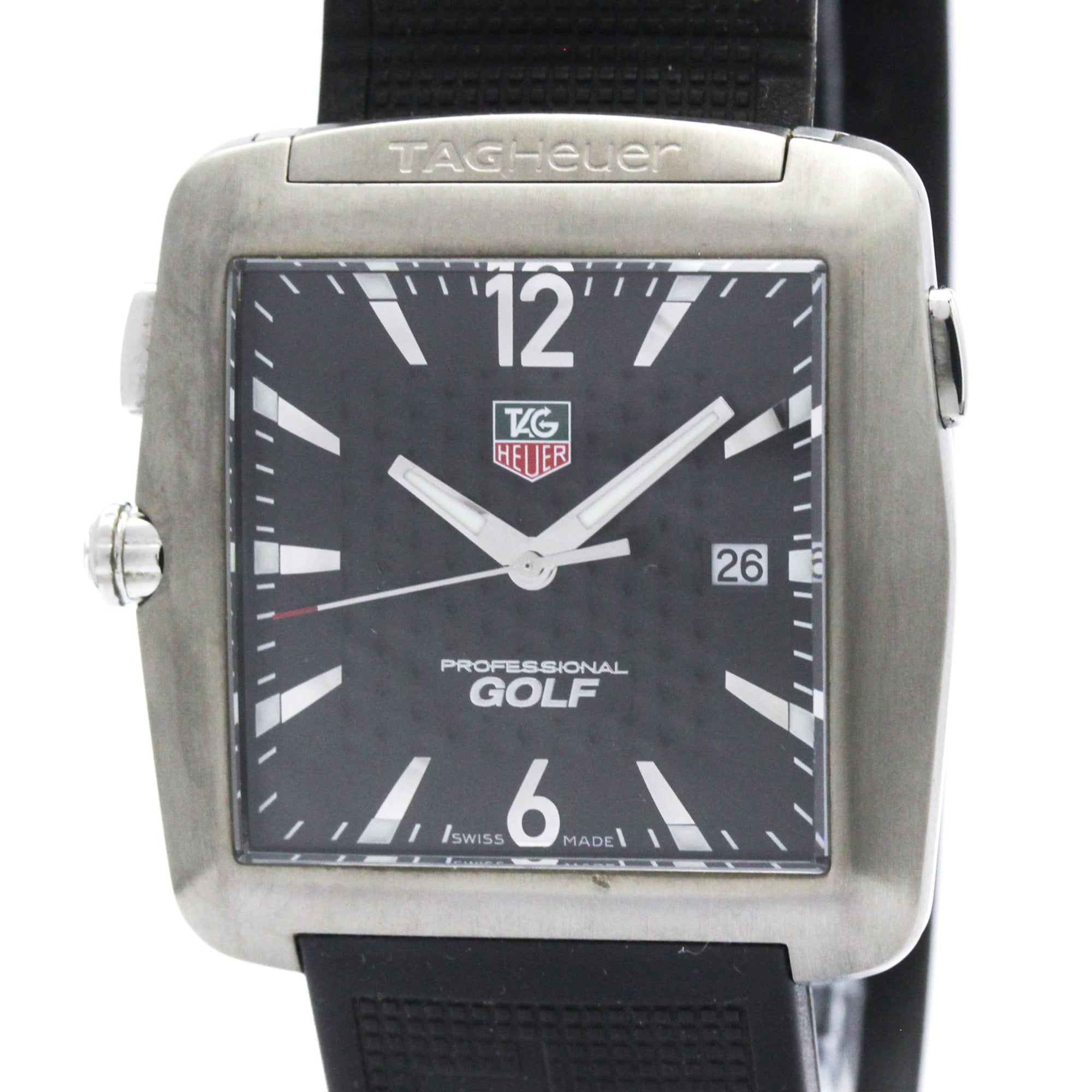 TAG HEUER Professional Sports GOLF Steel Quartz Mens Watch Polished
