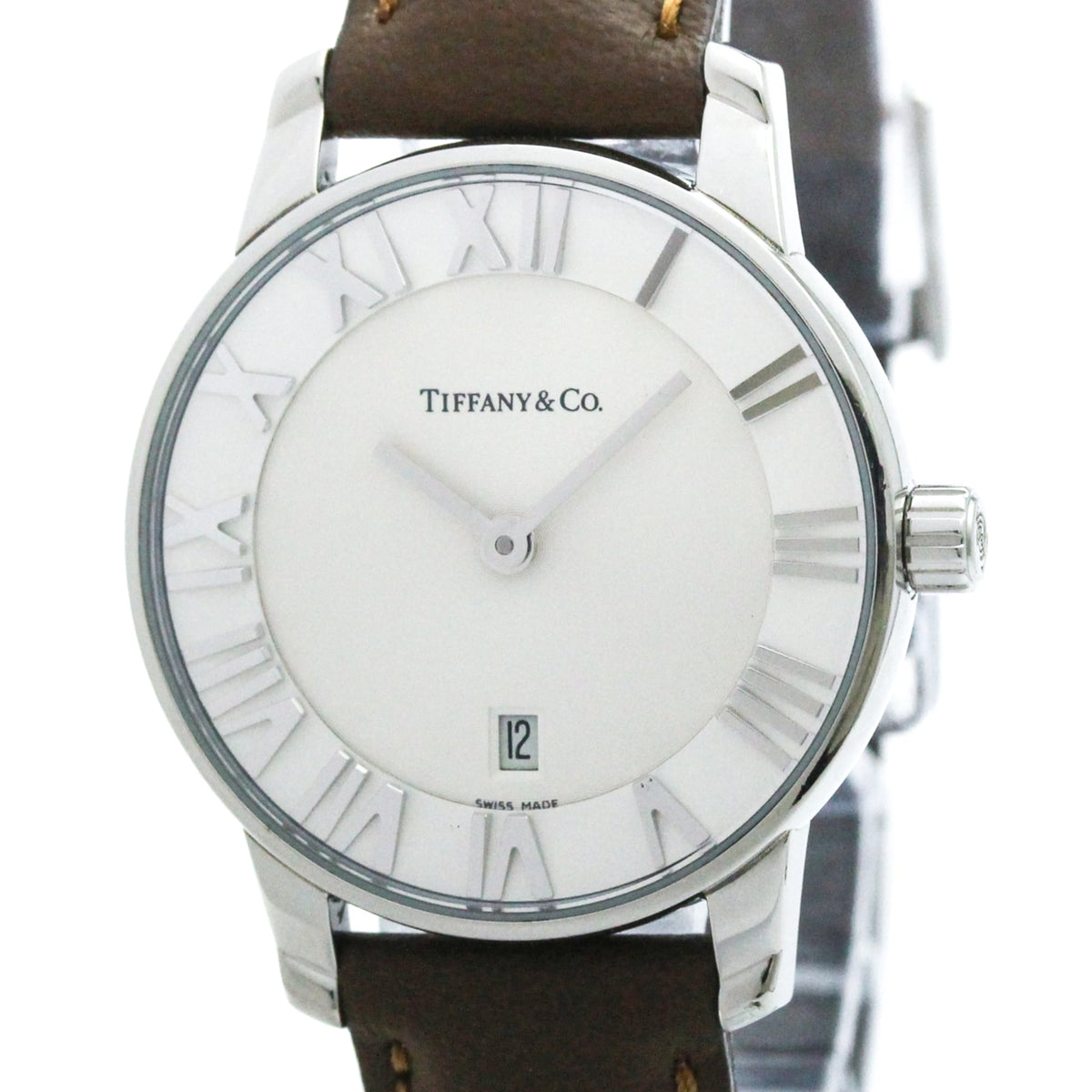 Tiffany Atlas Z1830.11.10A21A52A Silver Dial 29mm Watch