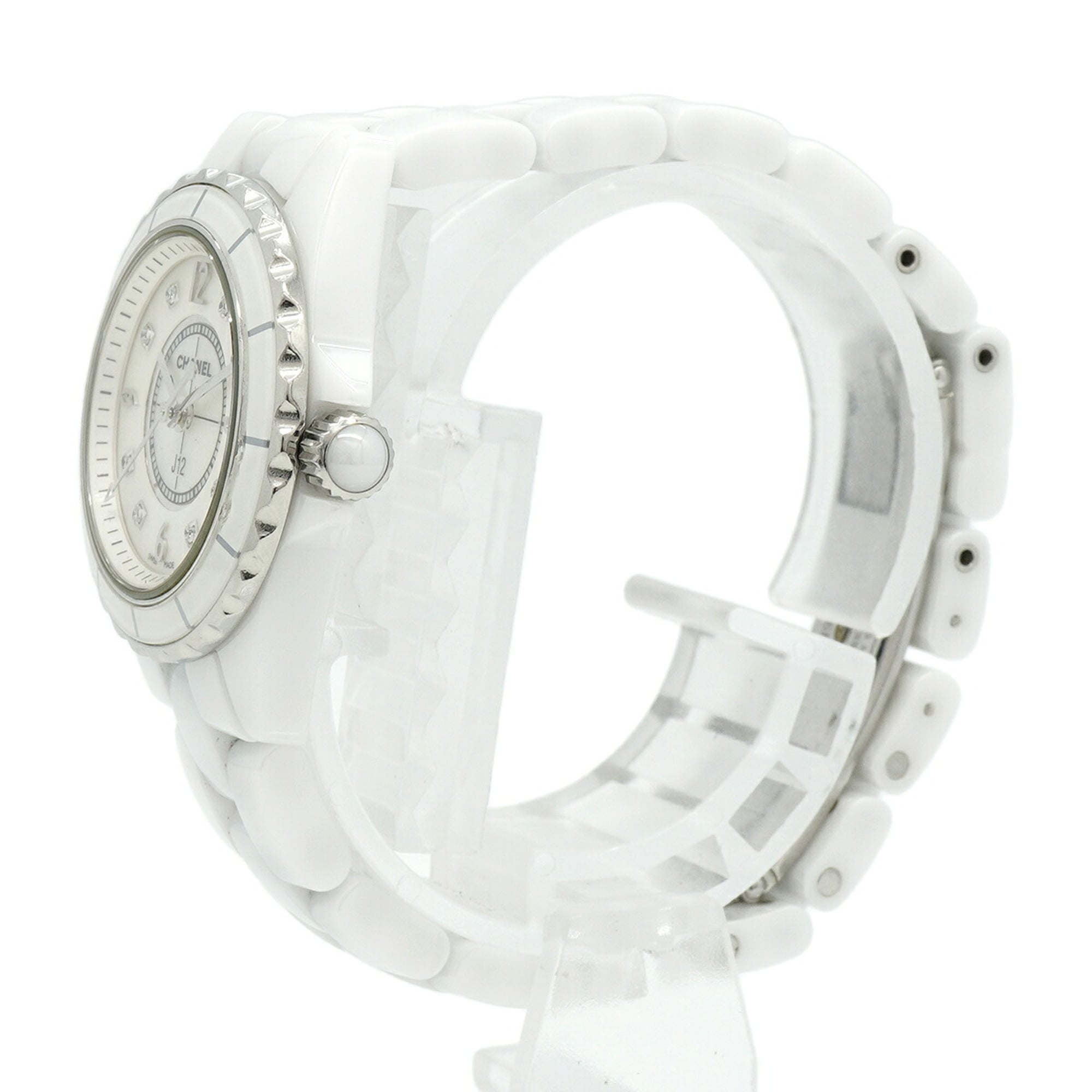 Montre Chanel J12 8P Diamond H2570 Blanc, cadran de 28 mm