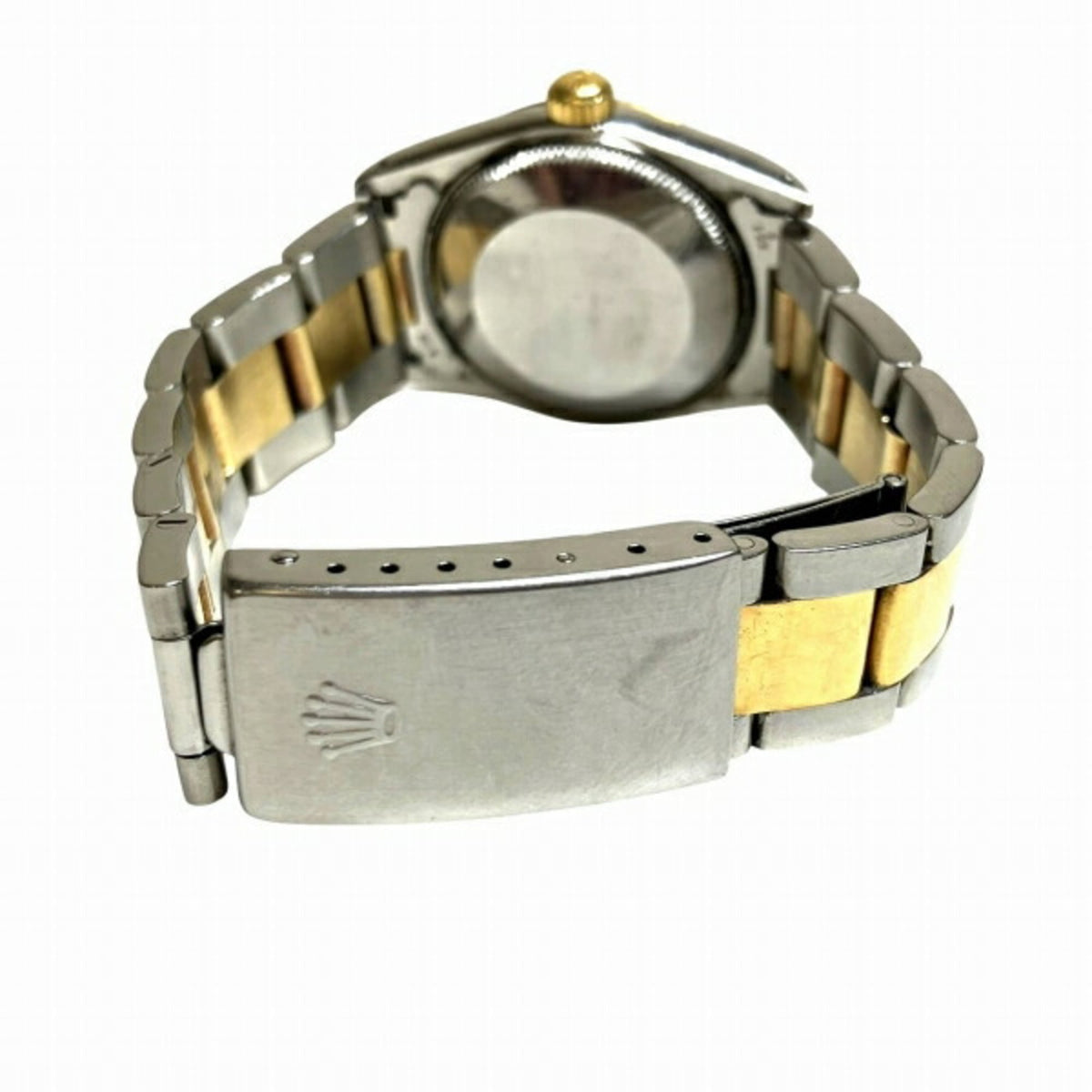Rolex Oyster Perpetual 67483 horloge met zwarte wijzerplaat, 30 mm