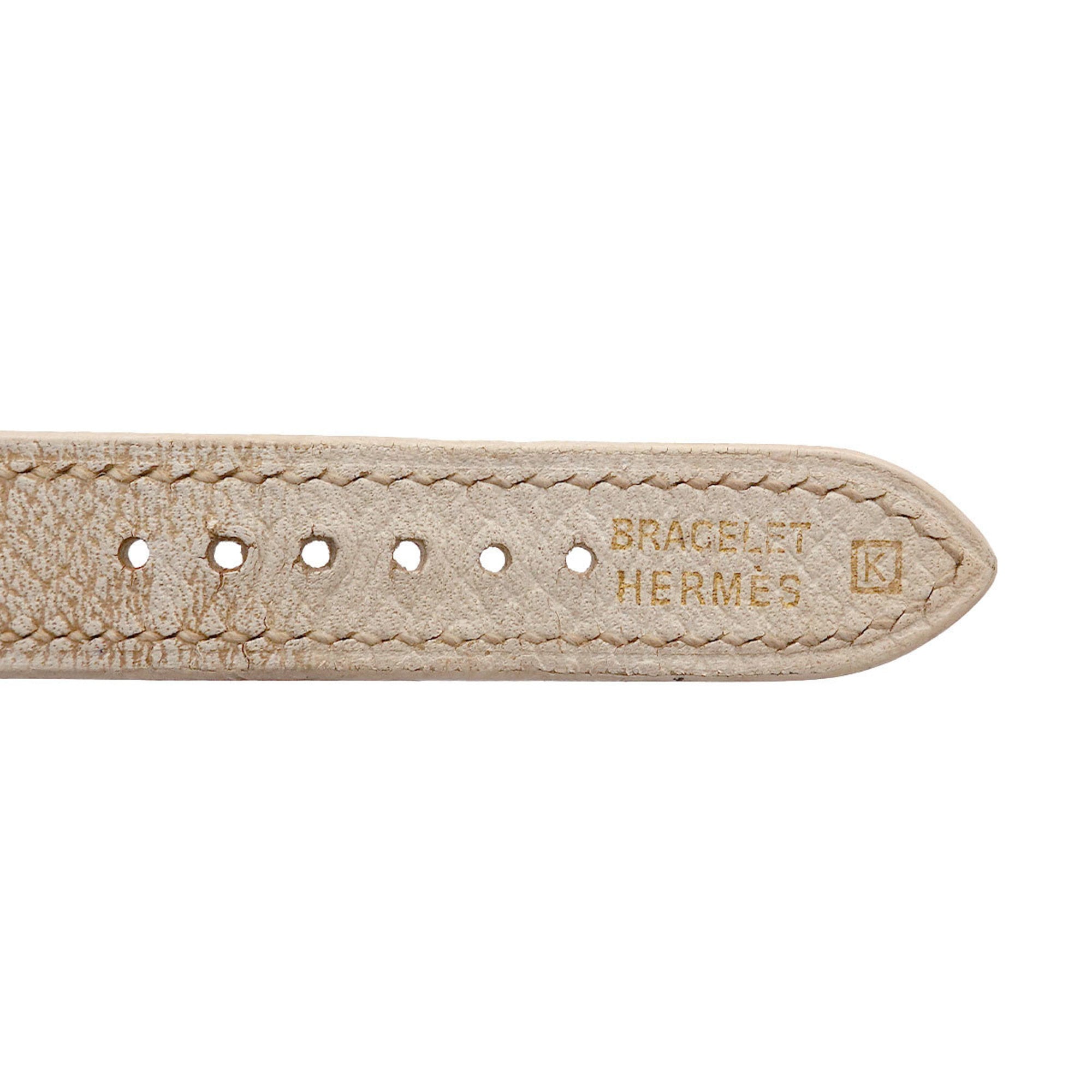 Hermès H Watch HH1 210 Dameshorloge, zilver en wit, quartz