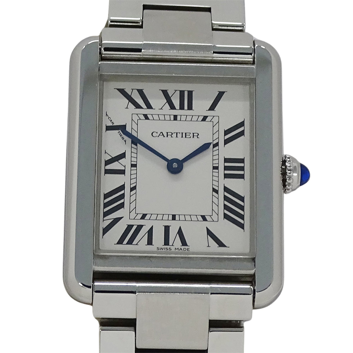 Cartier Tank Solo SM W5200013 Silver Dial 24mm Watch
