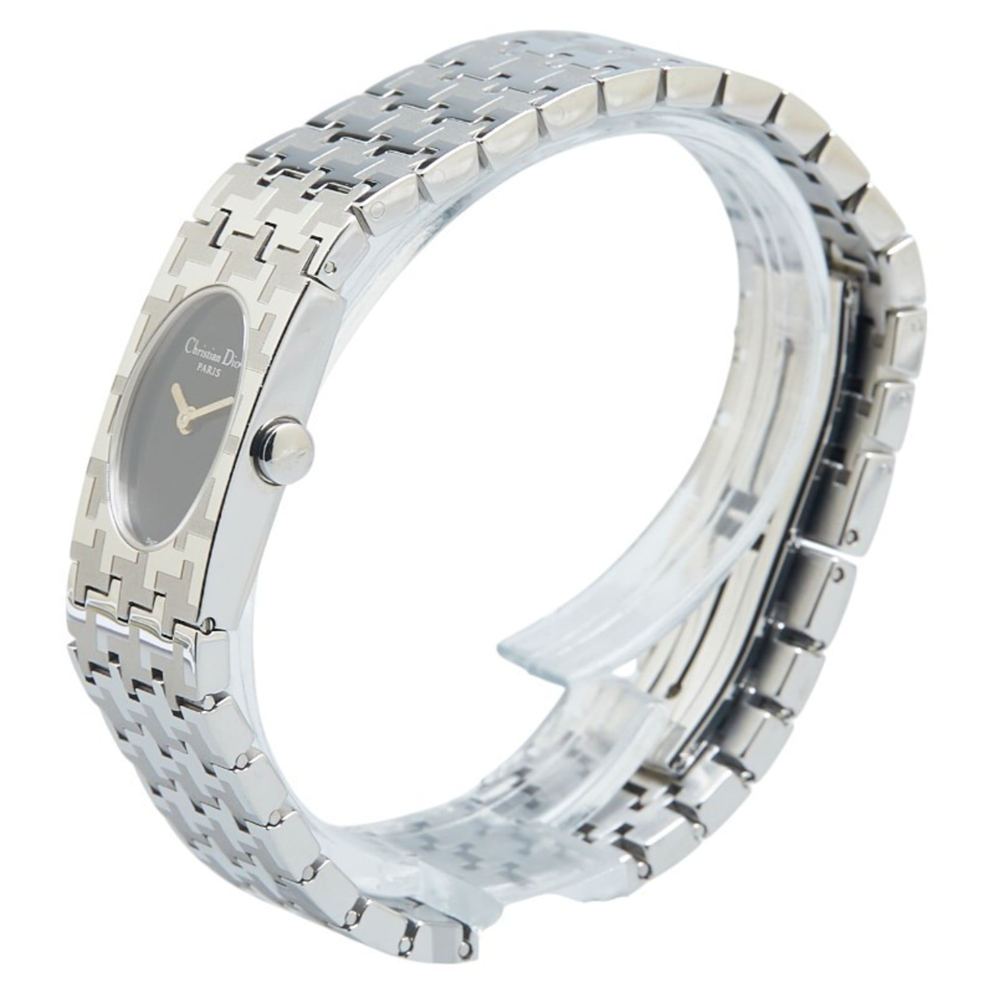 Dior Miss Watch D70-100 Quartz Black Dial Stainless Steel Women's