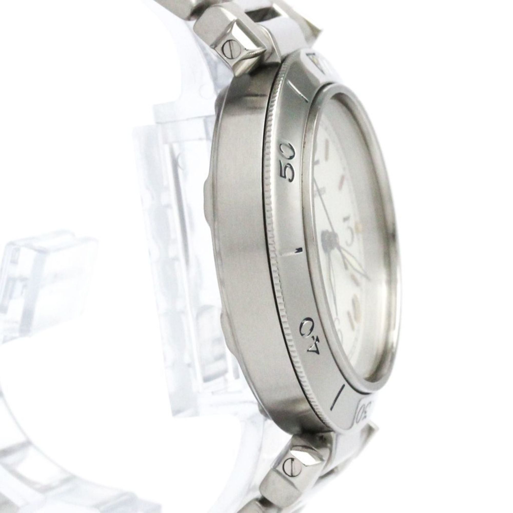 CARTIER Pasha Original Steel Automatic Unisex Watch W31007H2 Polished