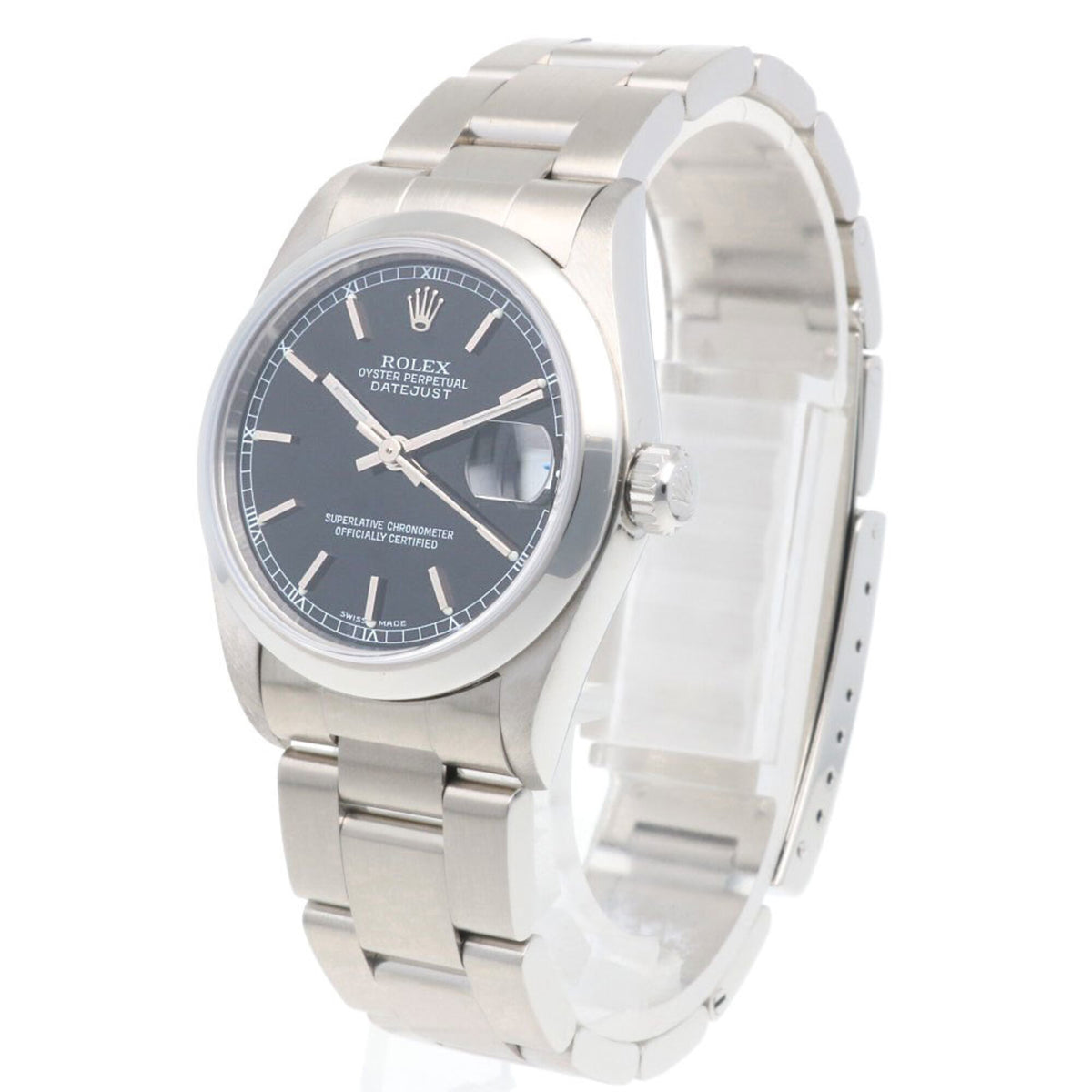 Rolex Datejust Oyster Perpetual 78240 Schwarz Zifferblatt 31 mm Uhr