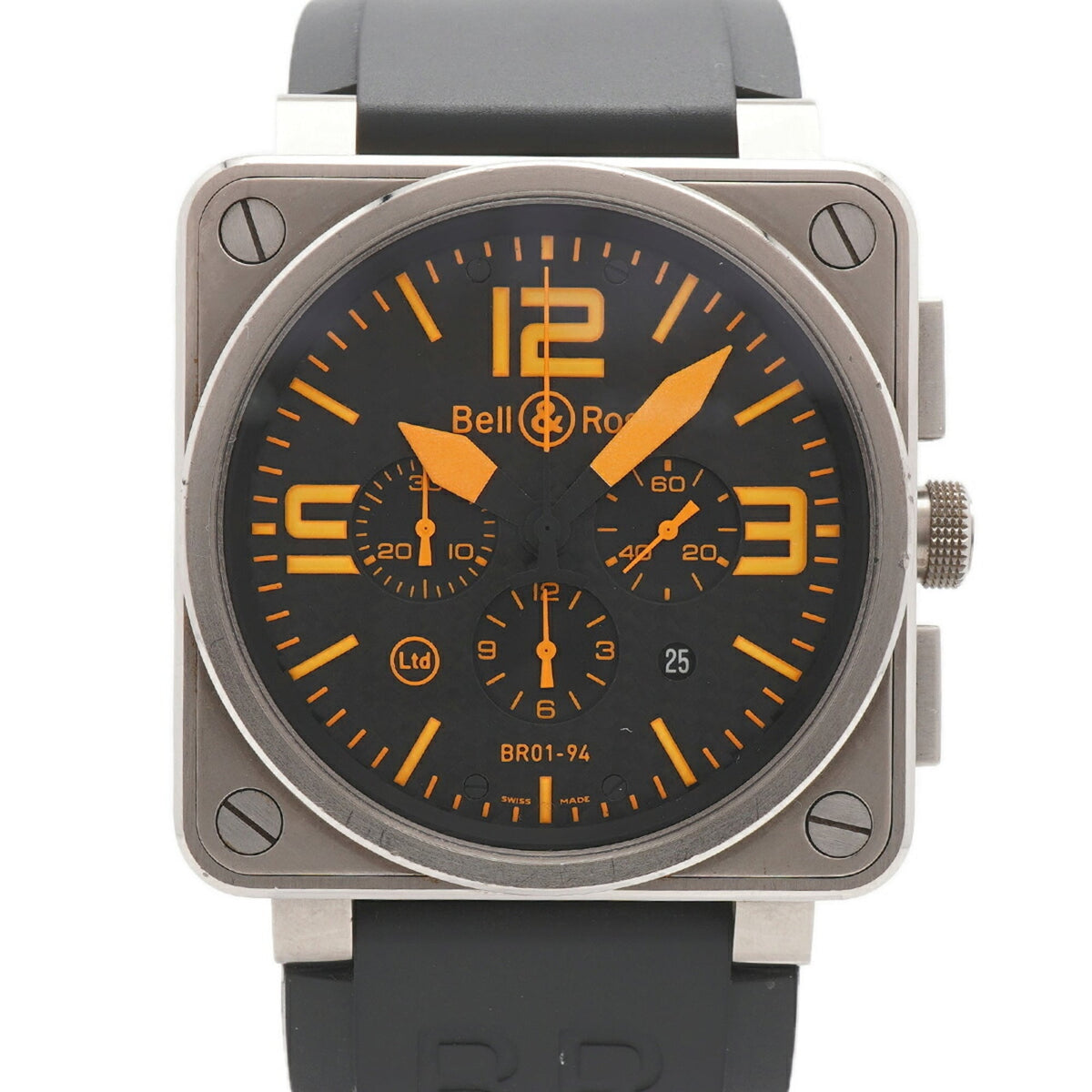 Bell & Ross BR01-94 Titanium Orange BR01-94-TO Black Dial 46mm Watch