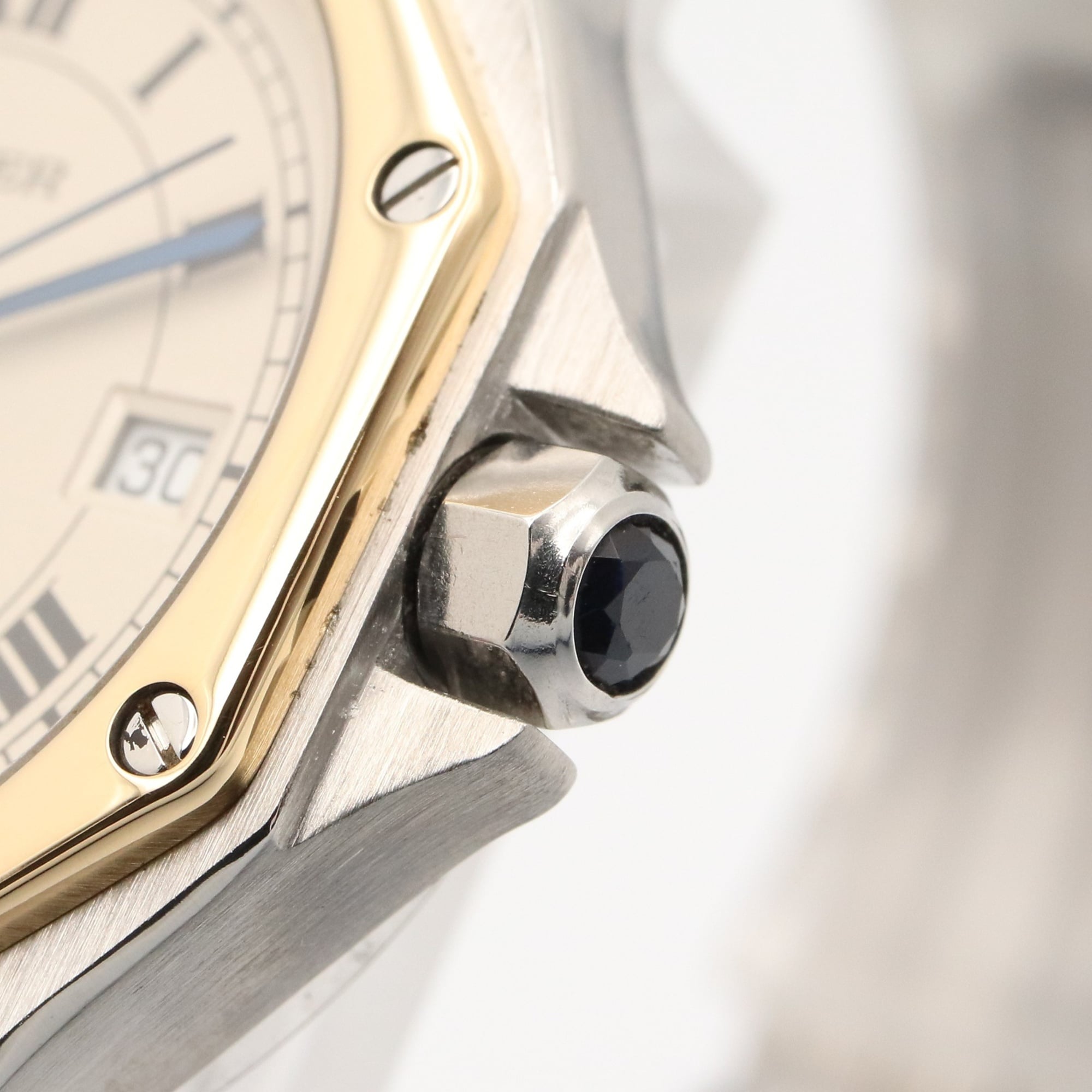 Cartier Santos 187902 Ivory Dial Stainless steel, yellow gold 29mm Watch
