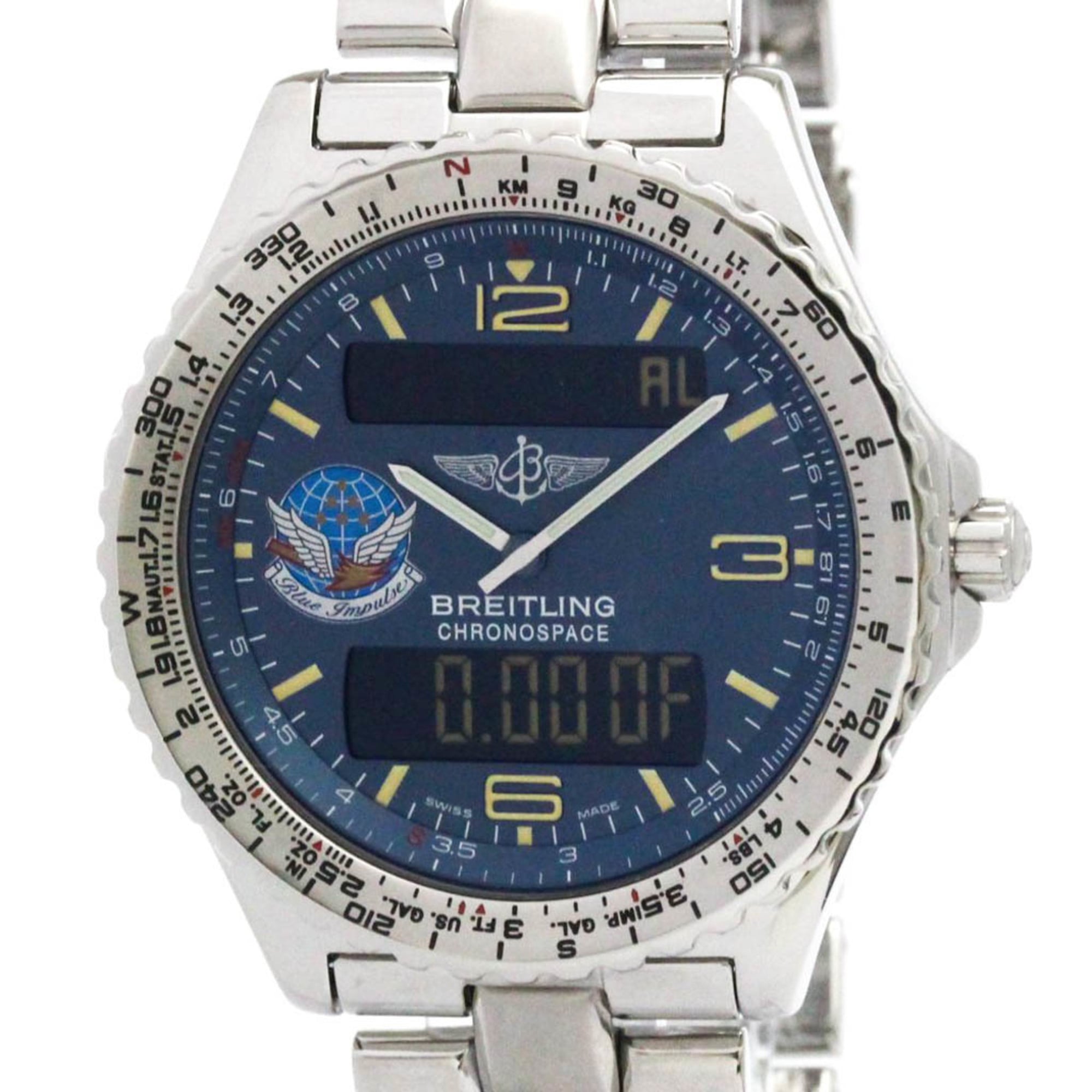 Breitling Chronospace A56012.1 Blue Dial 42mm Watch
