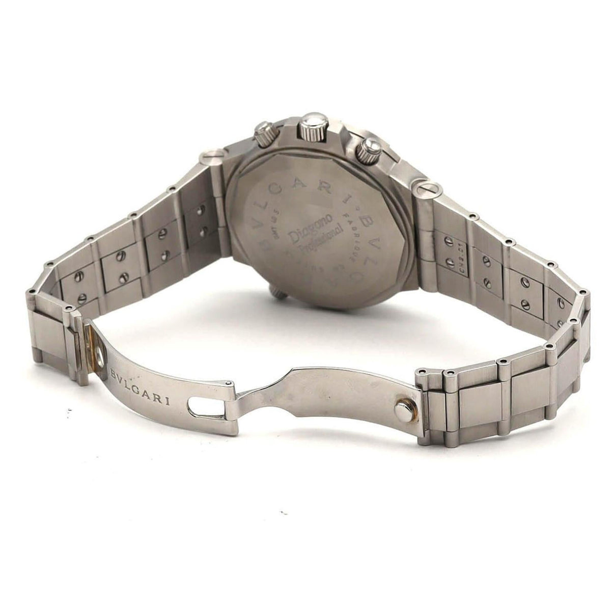 Bvlgari Bulgari Diagono Professional GMT GMT40S/GMT40SSD Schwarz Zifferblatt 40mm Uhr